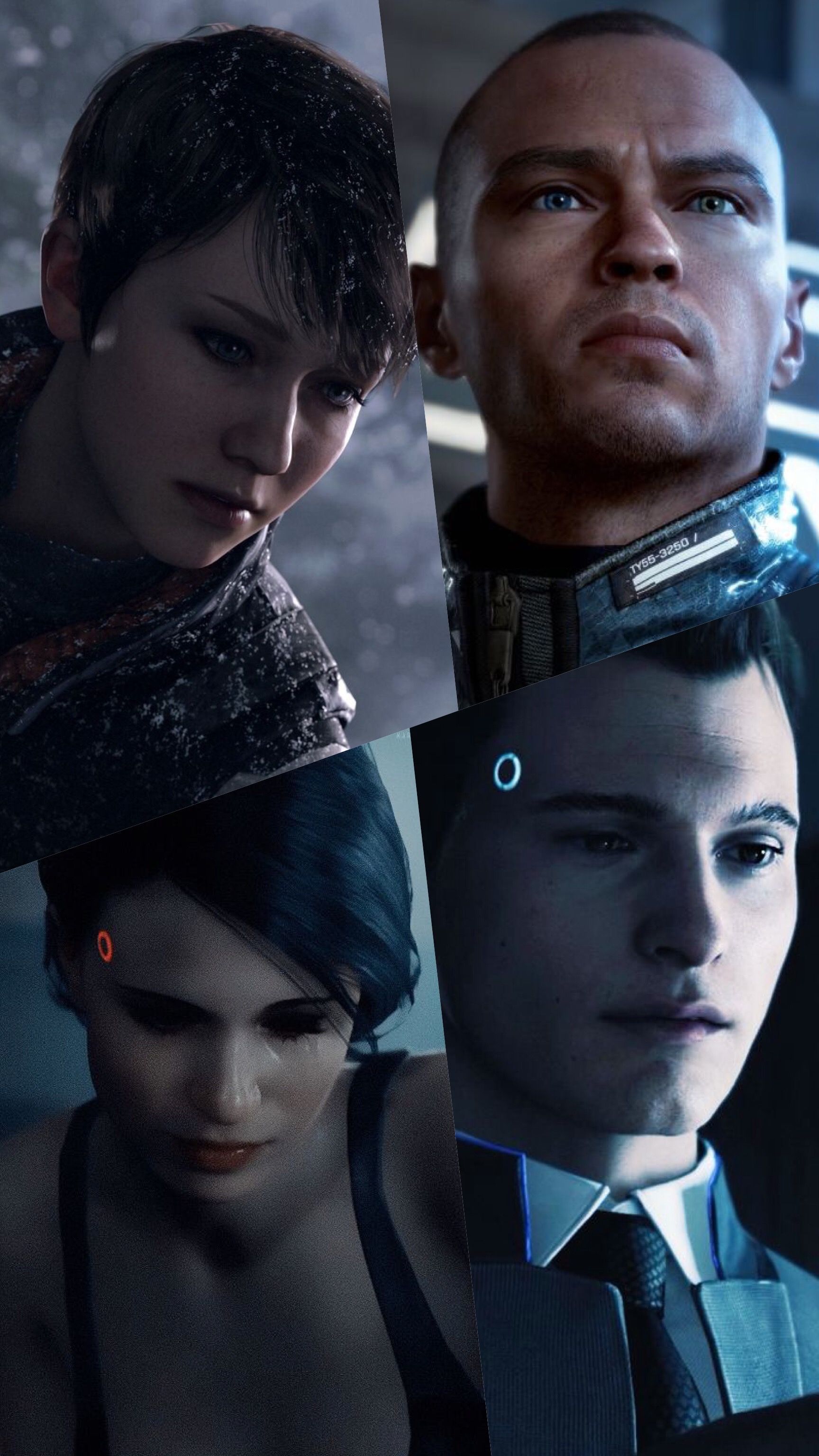 1728x3072  Обои Detroit Become Human North - Обои Пещера обоев
