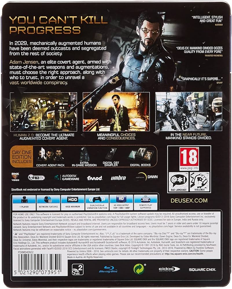 802x1000  Deus Ex: Mankind Divided — Скульптура персонажей