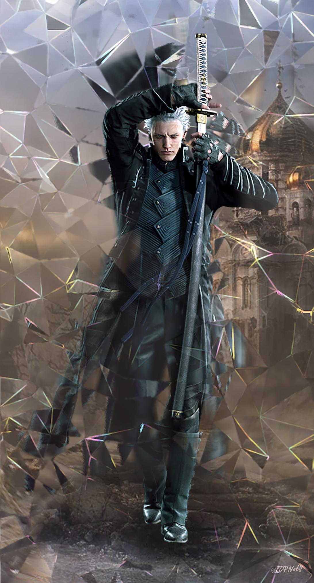 1092x2023  Обои Devil May Cry 5 Vergil — Обои Пещера