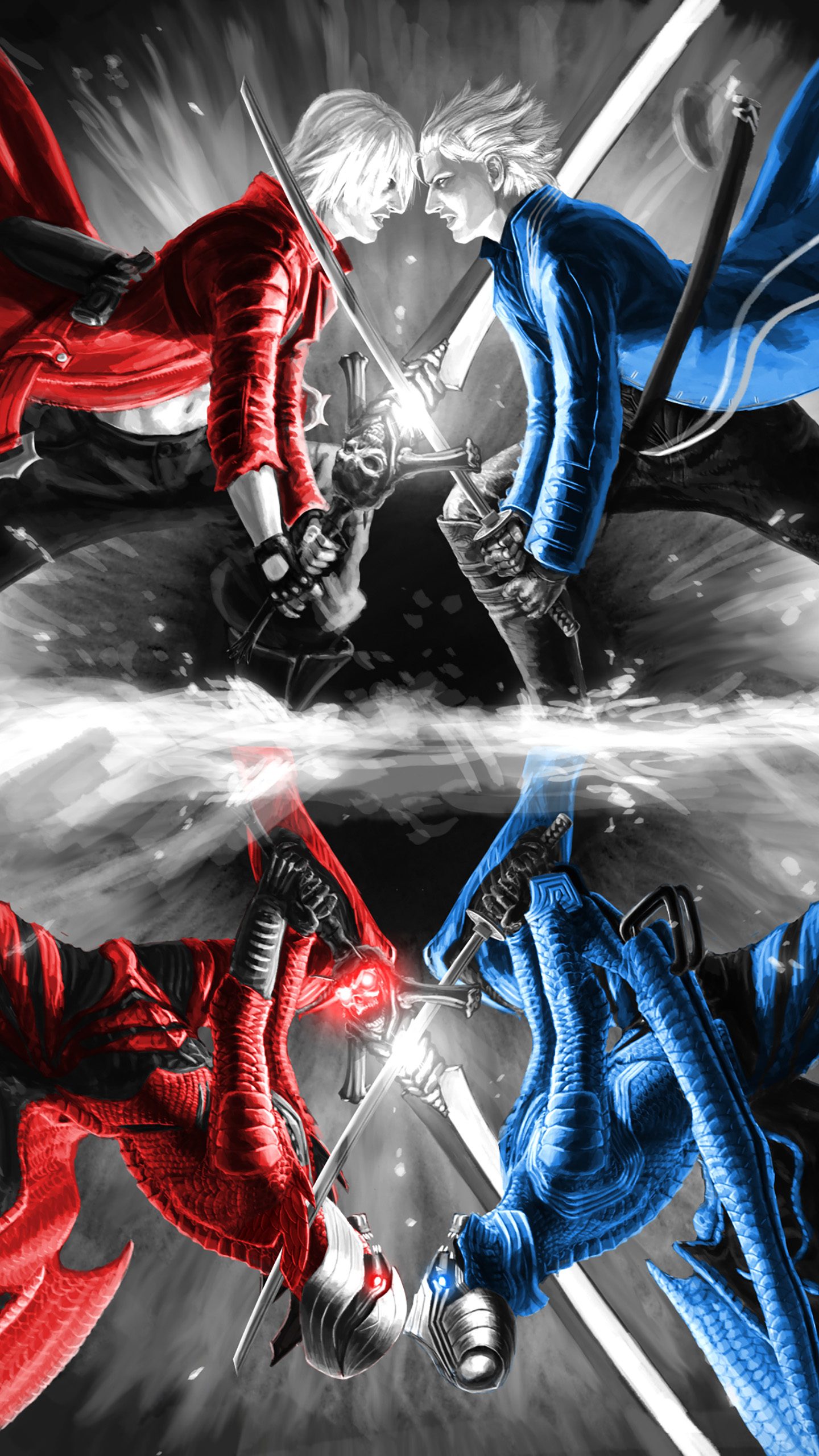 1440x2560  Обои для рабочего стола: Devil May Cry, Видеоигра, Данте (Devil May Cry), Devil May Cry 5 скачать бесплатно картинку #1164283