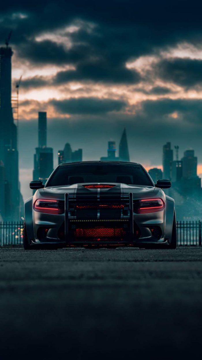 700x1244  Обои Dodge Charger SRT Hellcat Widebody — Обои для рабочего стола