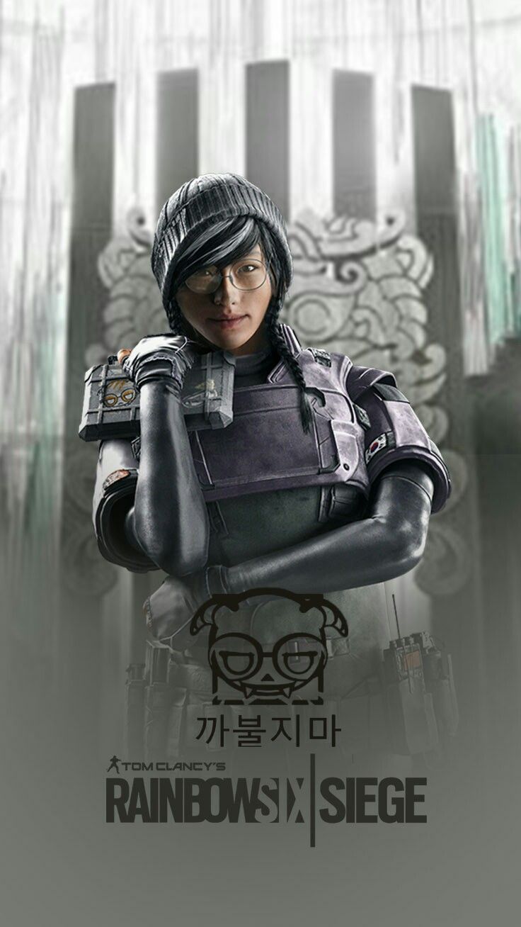 736x1308  Скачать обои Dokkaebi Rainbow Six Siege In Gun Logo | Обои.com