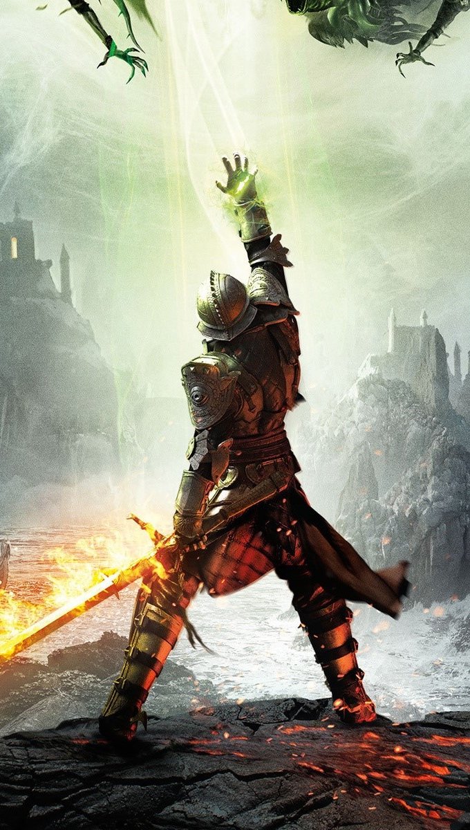 680x1200  Скачать обои для телефона «Шлем Dragon Age Inquisition» | Обои.com