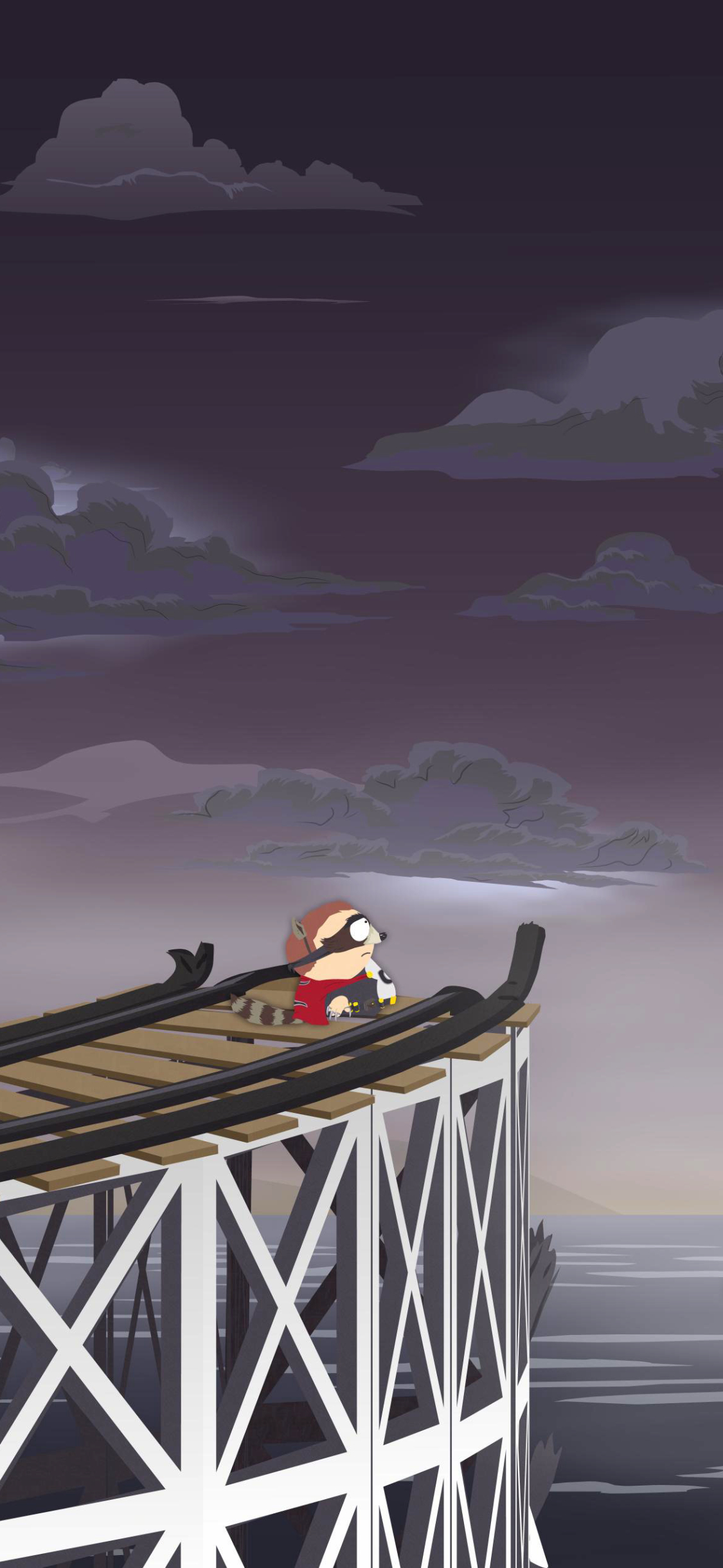 1125x2436  Картинка на телефон: Южный Парк, Телешоу, Эрик Картман, Енот (Южный Парк), 1149739 Скачать картинку бесплатно.