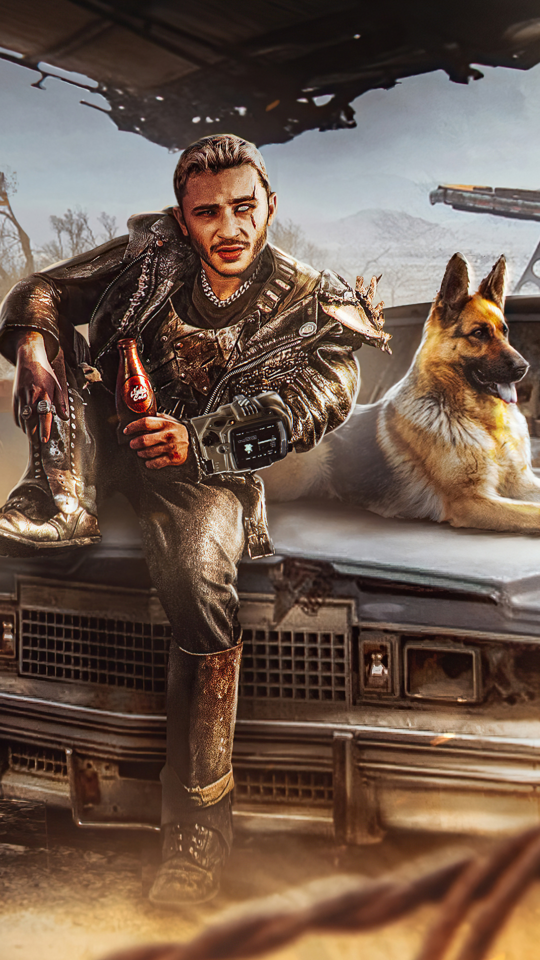 1080x1920  Обои Пип Бой - Обои Пещера обоев