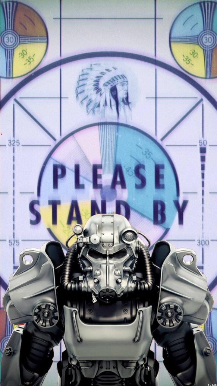 Fallout please Stand by обои на телефон