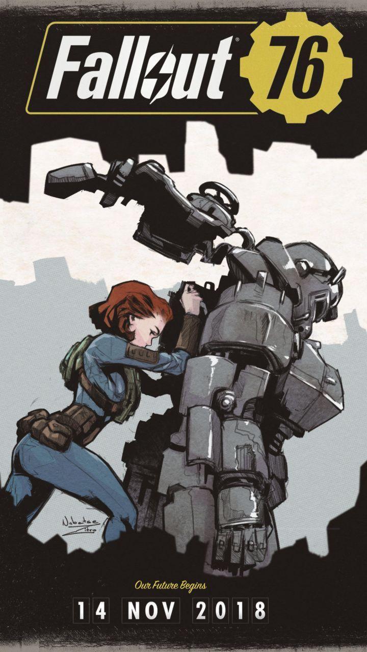 720x1280  Fallout 76 HD Обои — Обои Пещера