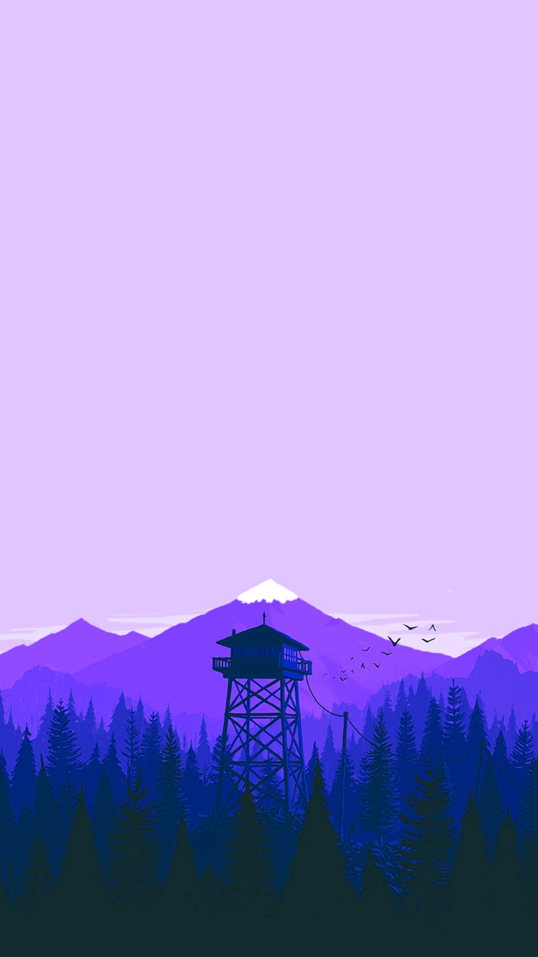 2160x3840  Firewatch, арт, квартира, лес, минималист, горы, природа, закат, HD обои для телефона | Пикпикселей