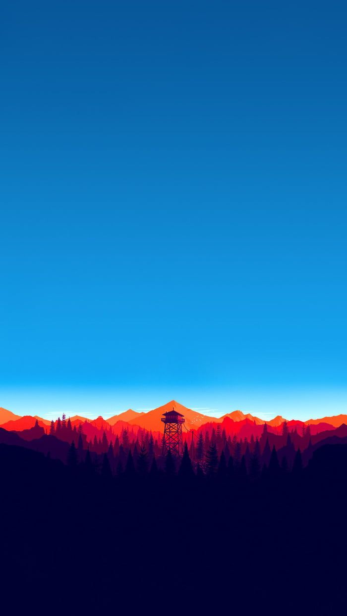 700x1244  Firewatch Ночь, природа, HD обои для телефона | Пикпикселей