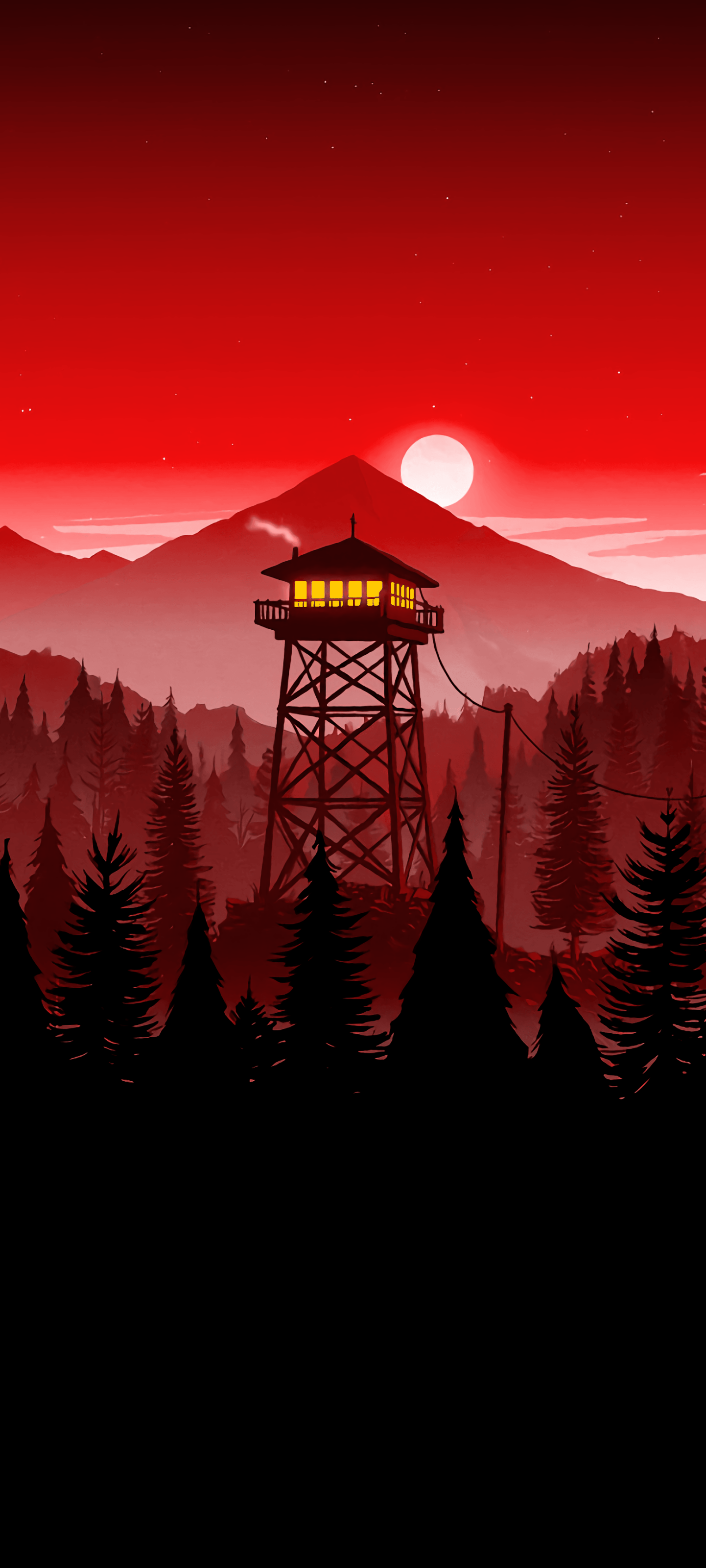 Firewatch 720 обои на телефон