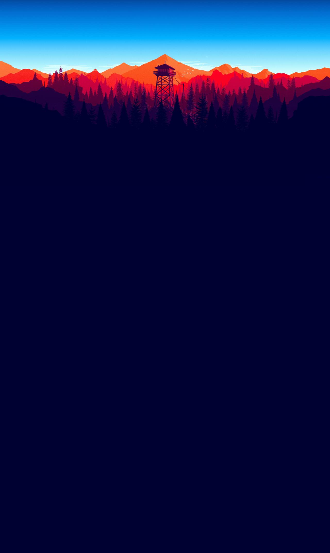 1280x2140  Обои для телефона Firewatch