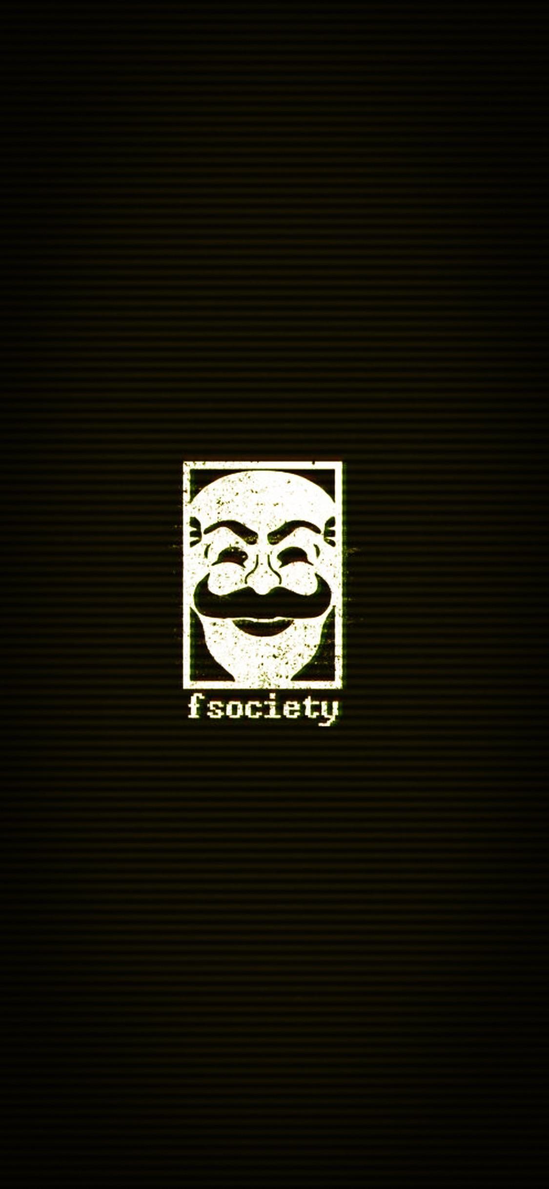 1125x2436  Обои для iPhone Fsociety — Пещера обоев