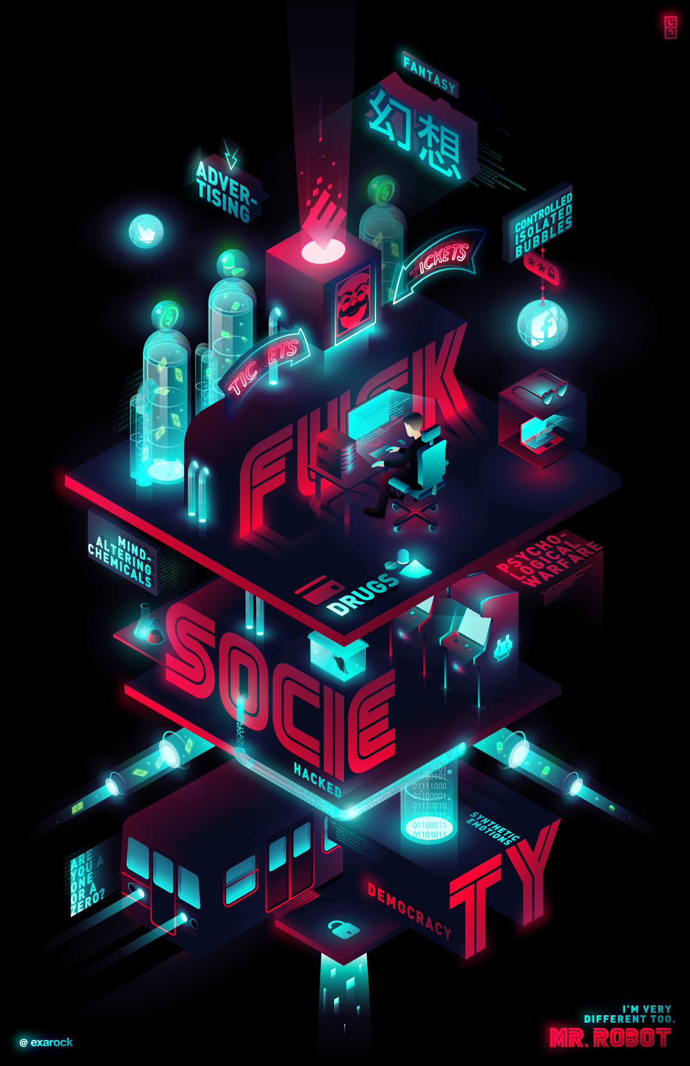 1400x2162  FSOCIETY on Behance