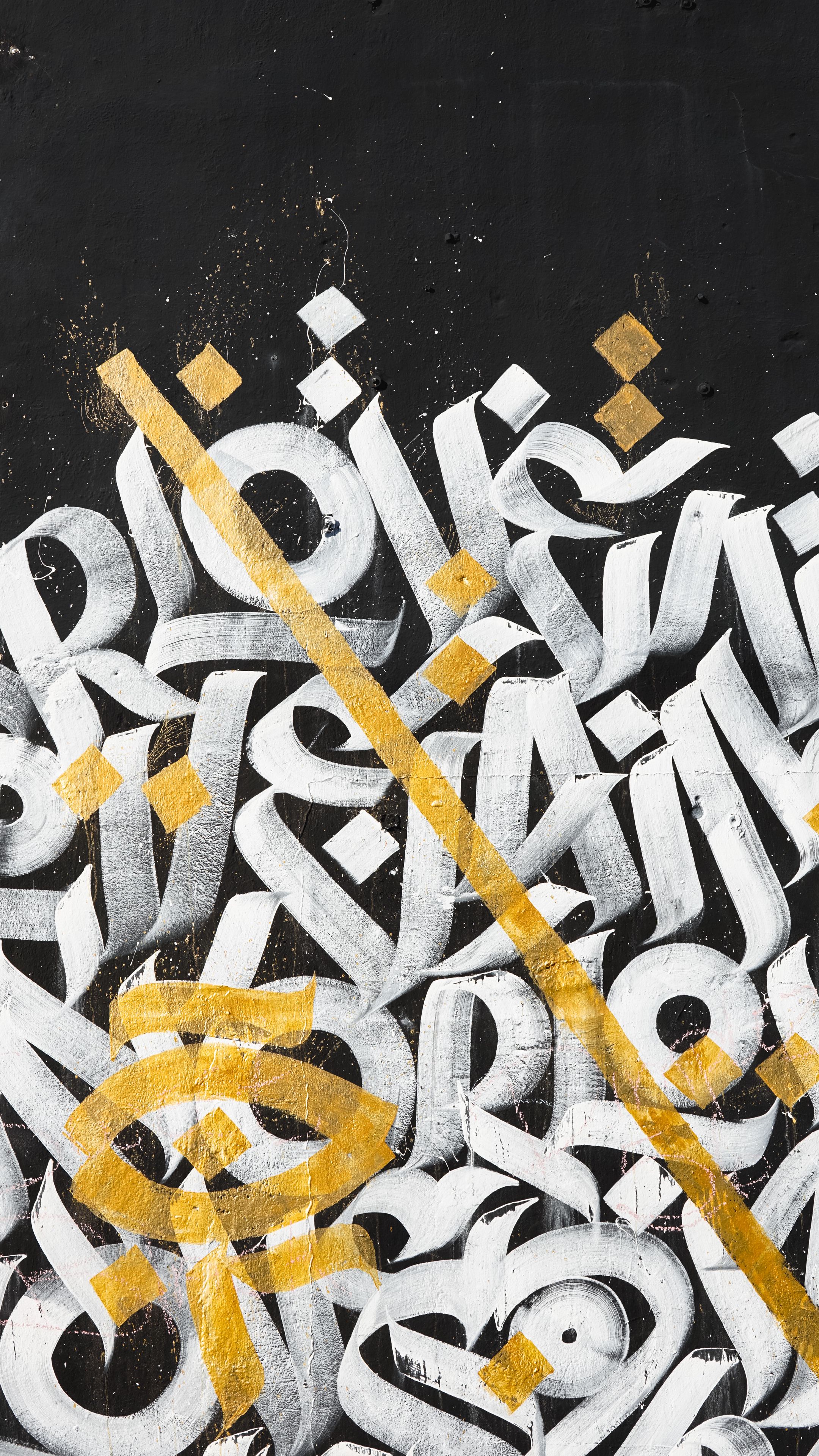 2160x3840  Wallpaper Painting, Art, Graffiti, Poster, Glasses, Background - Download  Free Image