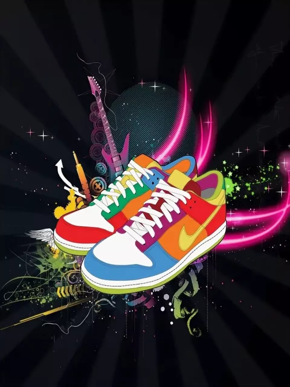 960x1280  Крутые обои на телефон с кроссовками - фото и картинки abrakadabra.fun