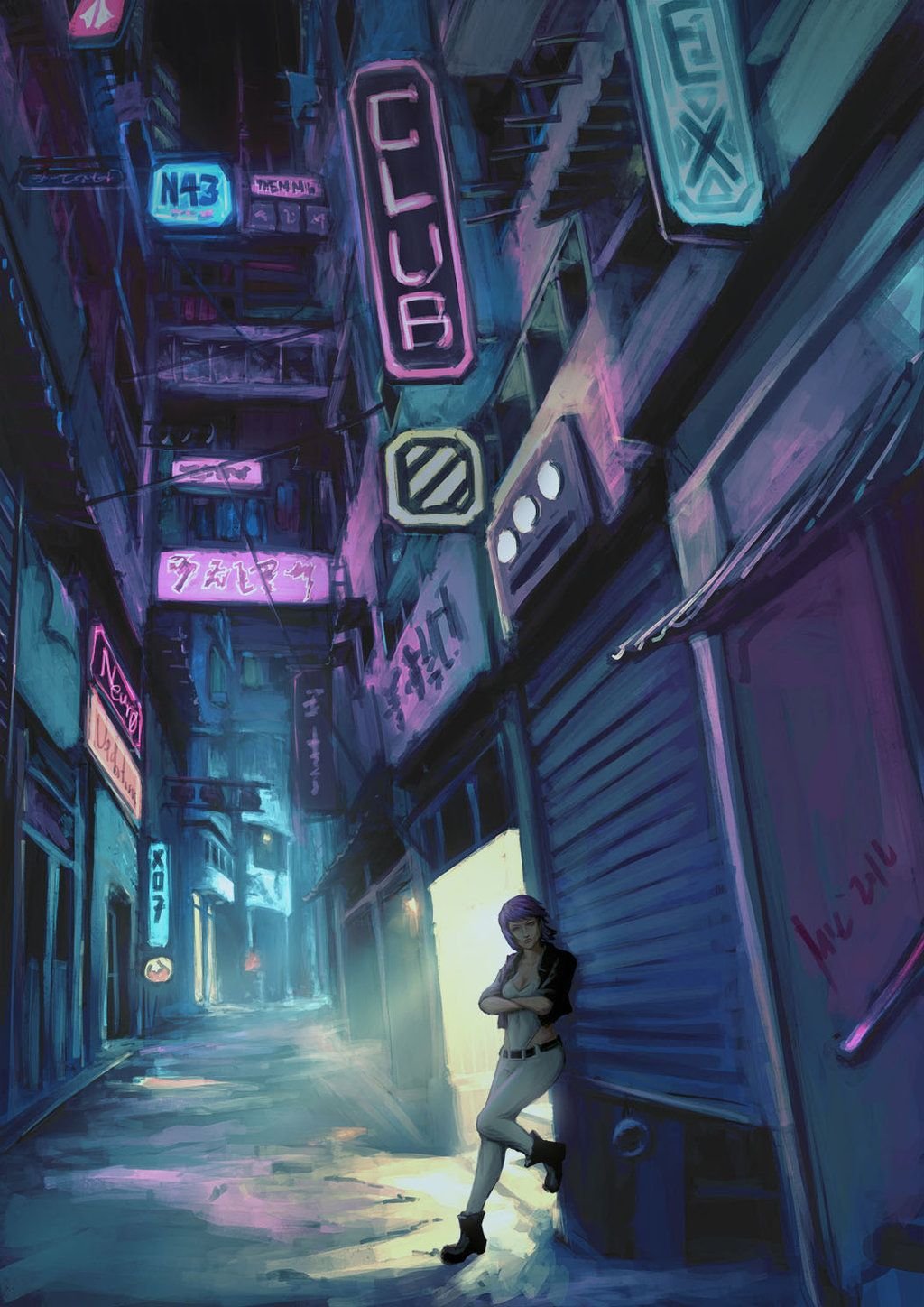 1024x1448  Аниме неонуар - 30 фото