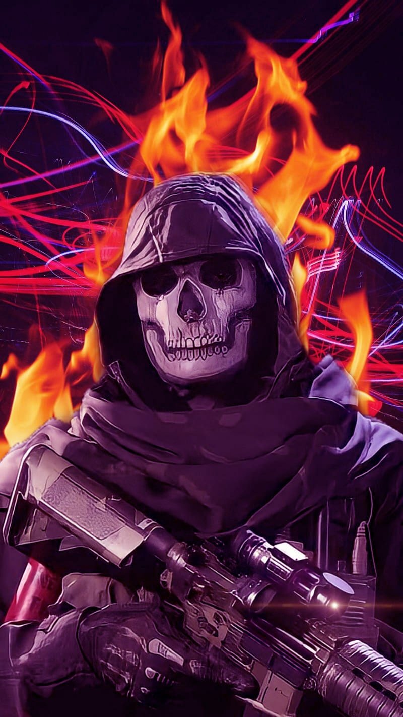 800x1422  Скачать обои Modern Warfare 2 Ghost | МобКубок