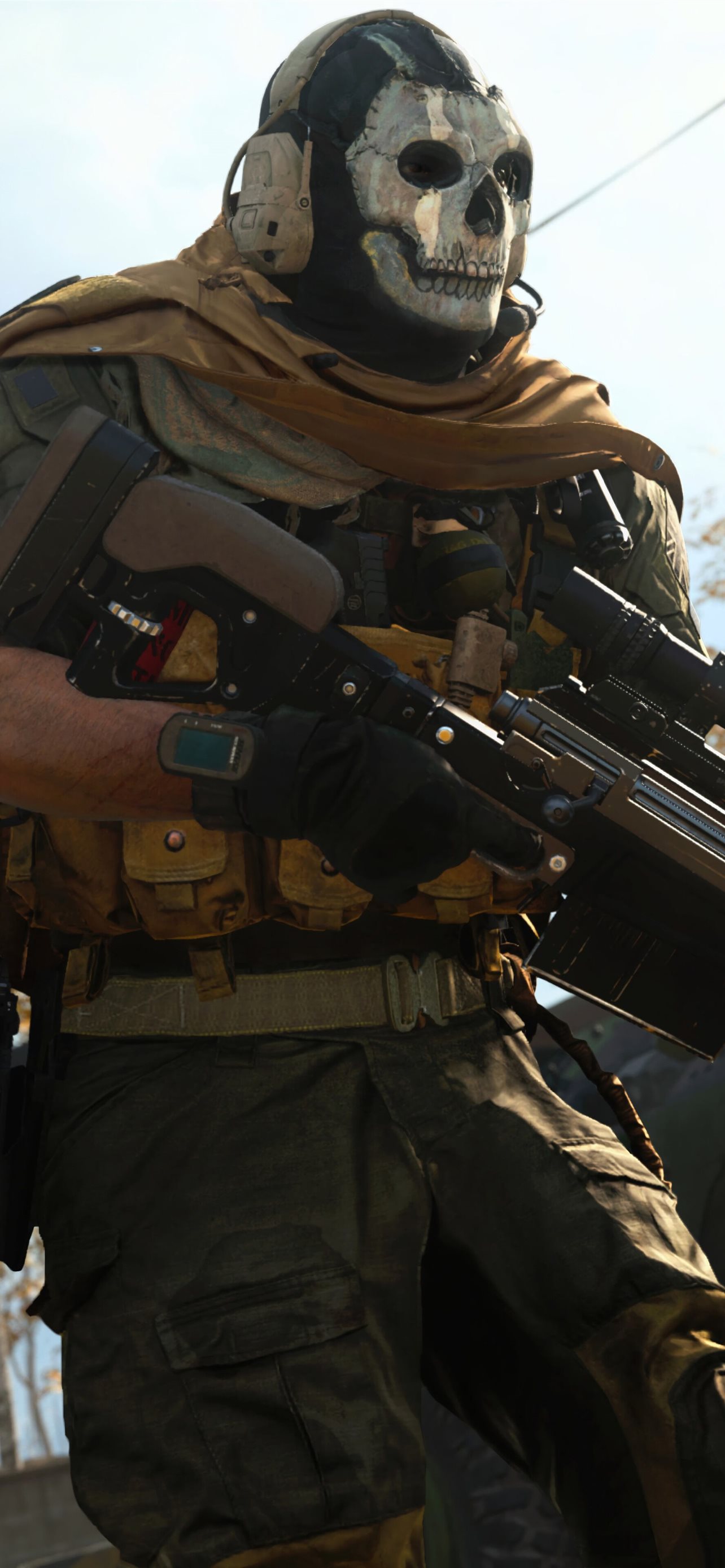 1284x2778  Телефон Ghost MW2 2022 Обои - Обои Пещера