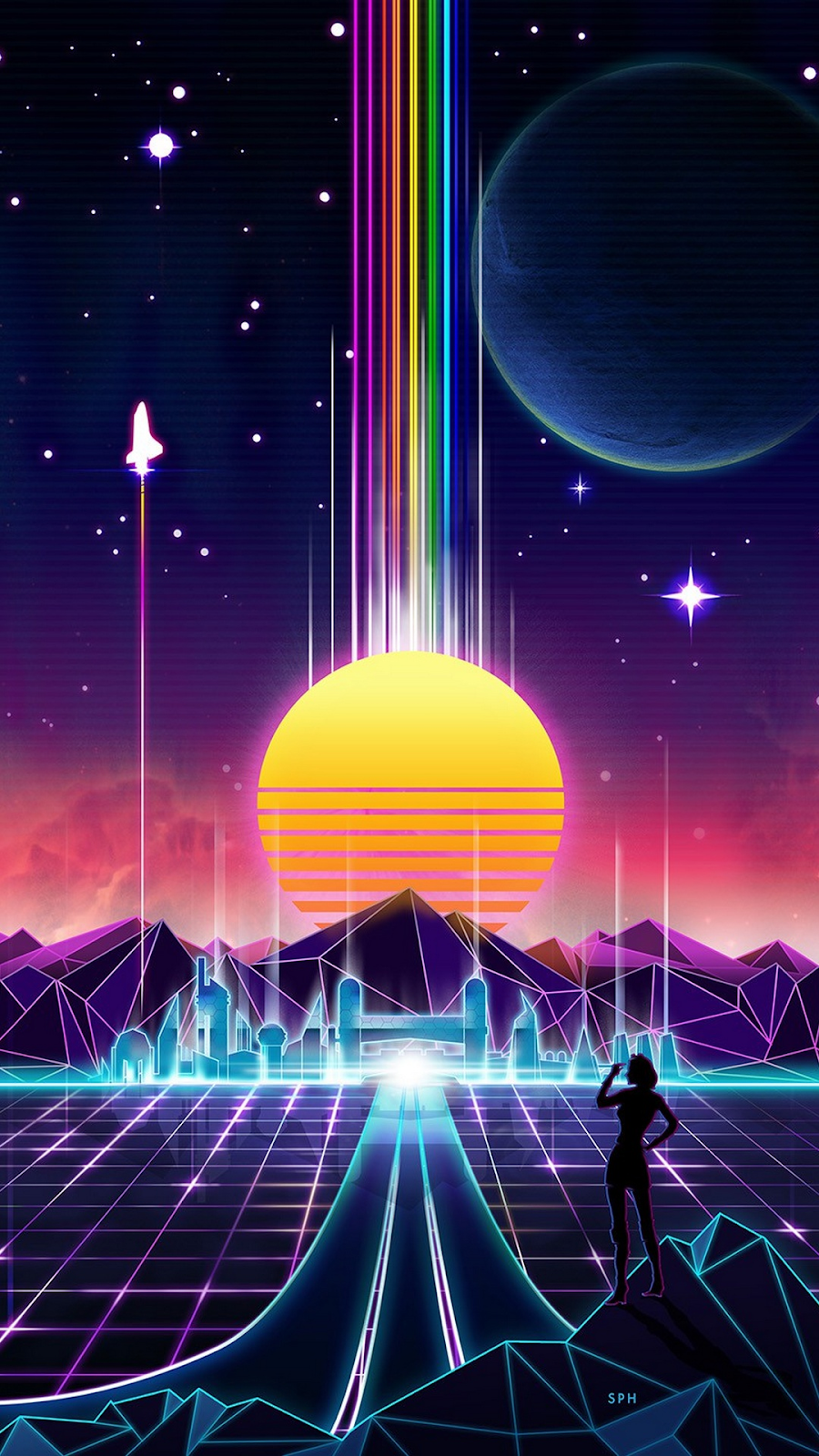 900x1600  Aesthetic retrowave phone wallpapers | HeroScreen - Cool Wallpapers | Waves  wallpaper iphone, Waves wallpaper, Retro futurism
