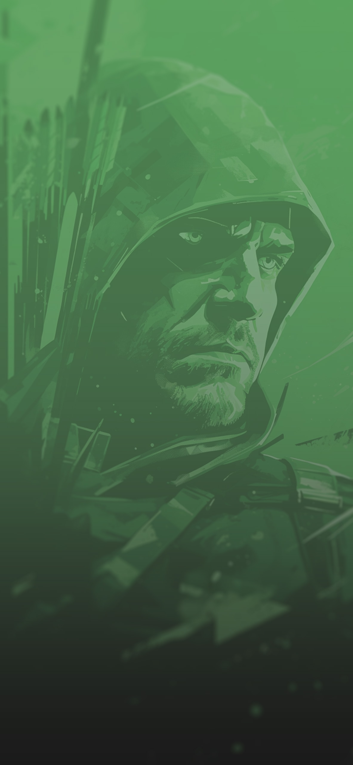 1183x2560  Обои DC Green Arrow Art — Обои с зеленой стрелой iPhone