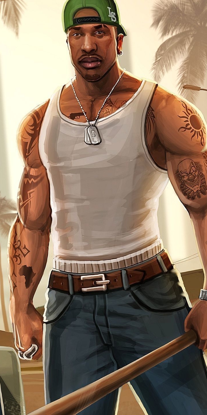720x1440  Обои для телефона Grand Theft Auto: San Andreas