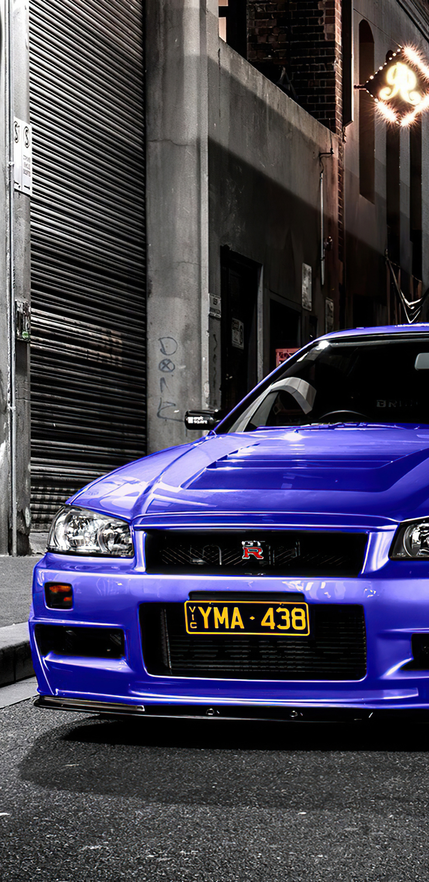 1440x2960  GTR R34 Phone 4k Обои - Пещера обоев