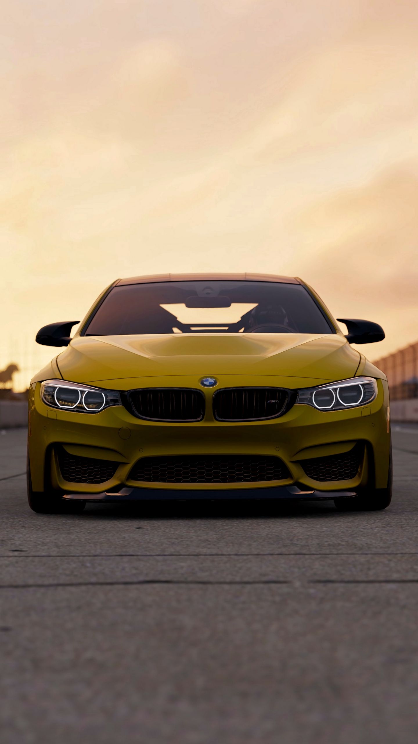 1440x2560  Скачать 1440x2560 bmw m4 gts, bmw m4, bmw, вид спереди, желтый, авто обои, картинки qhd samsung galaxy s6, s7, Edge, note, lg g4