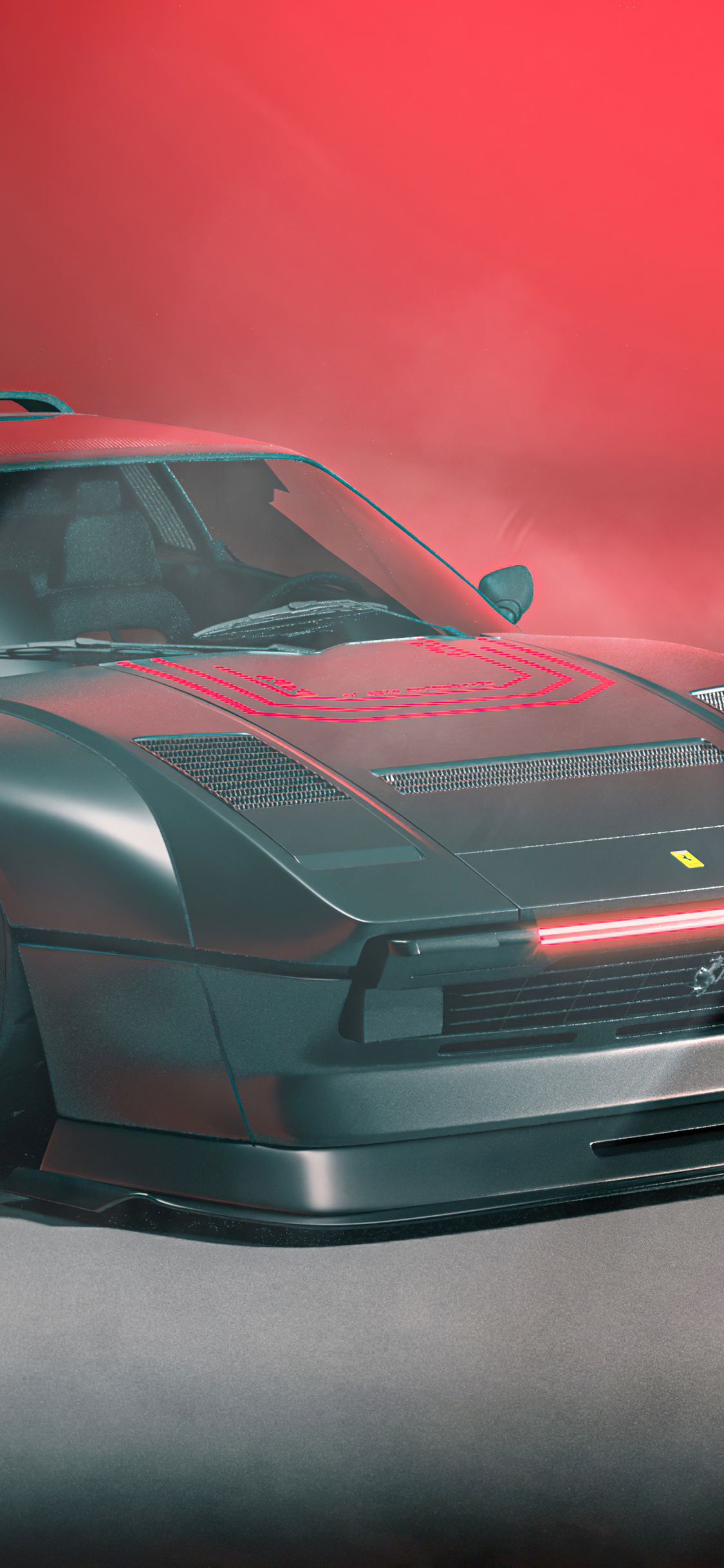 1125x2436  Обои Ferrari 308 GTS The Reaper для iPhone XS, Iphone 10, Iphone X HD 4k 1125x2436, картинки, фоны, фото и картинки 1125x2436