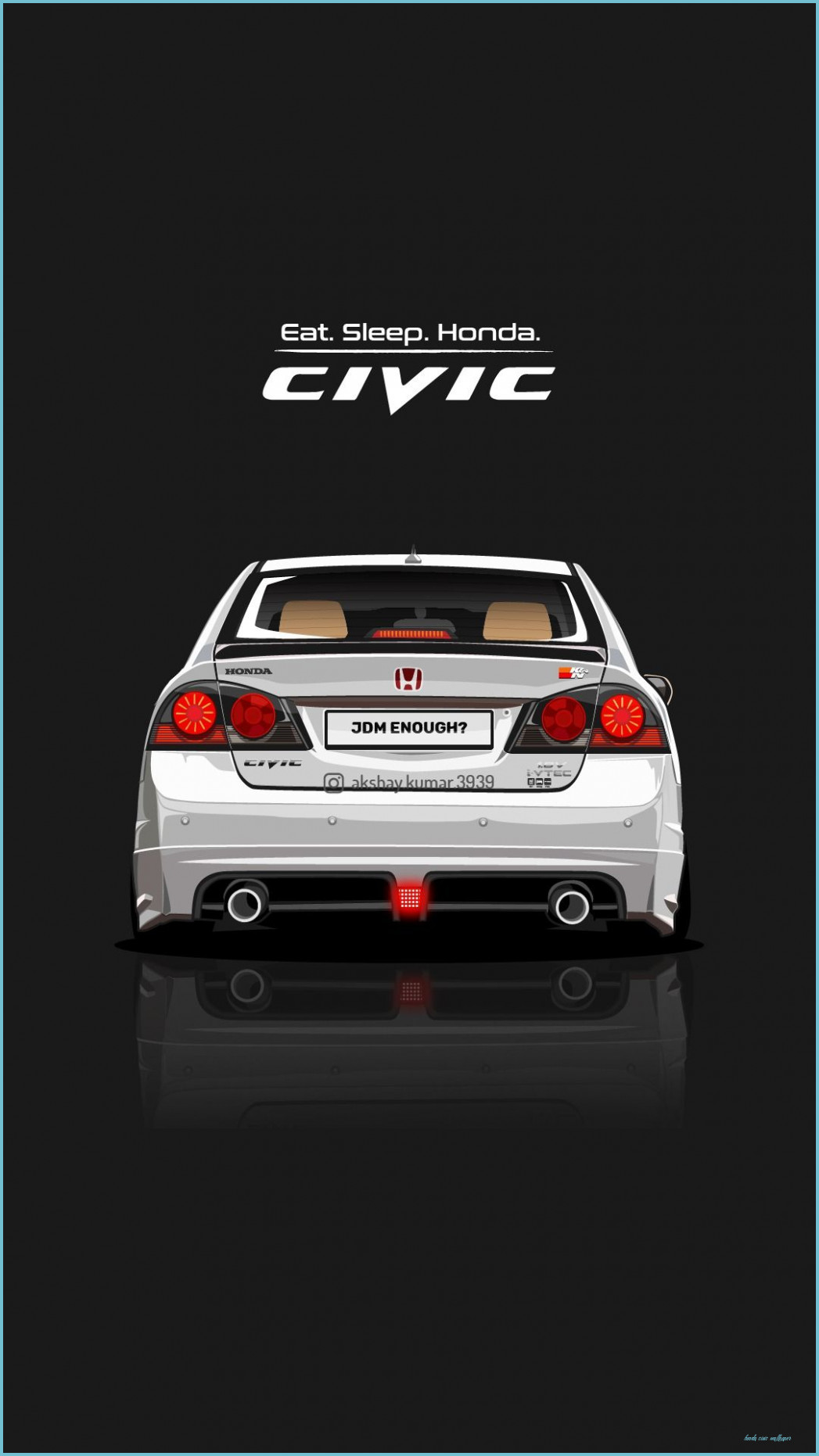1047x1862   Обои Honda Civic Type-R Сторона 2 - На самом деле Играет 