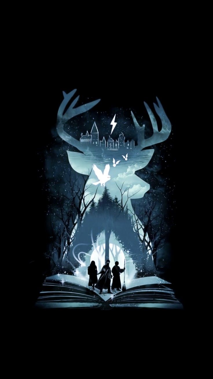 736x1309  Скачать обои «Банда Гарри Поттера» со всеми персонажами | Обои.com