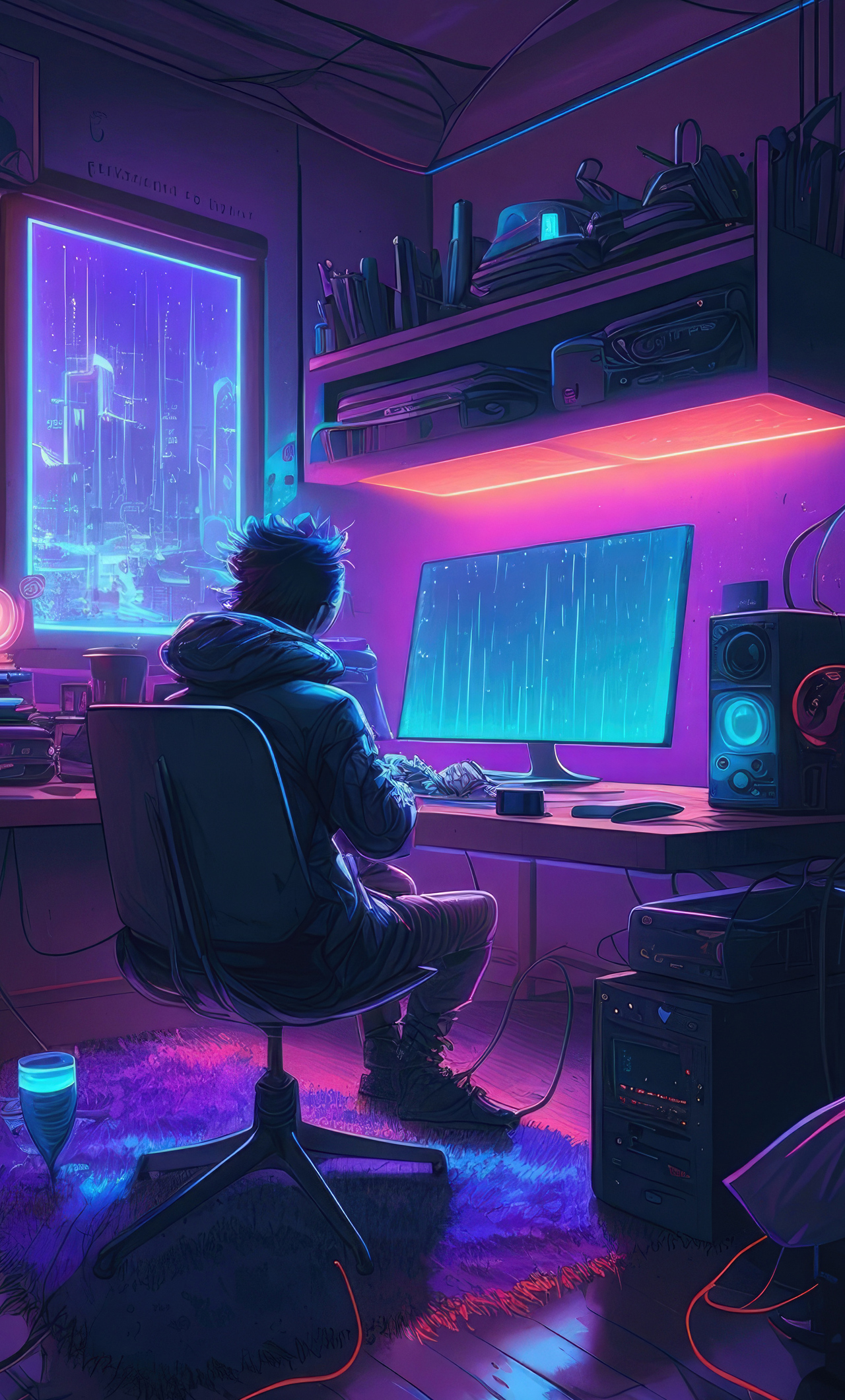 1280x2120  Кибер-обои от Lusxx — Загрузить на ZEDGE™ | 8748