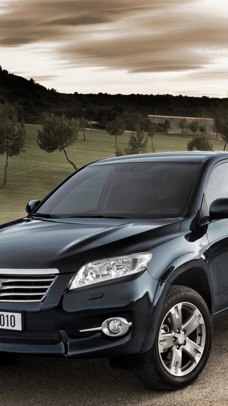 750x1334  ScreenBeauty | toyota rav4 черный природа | Автомобили