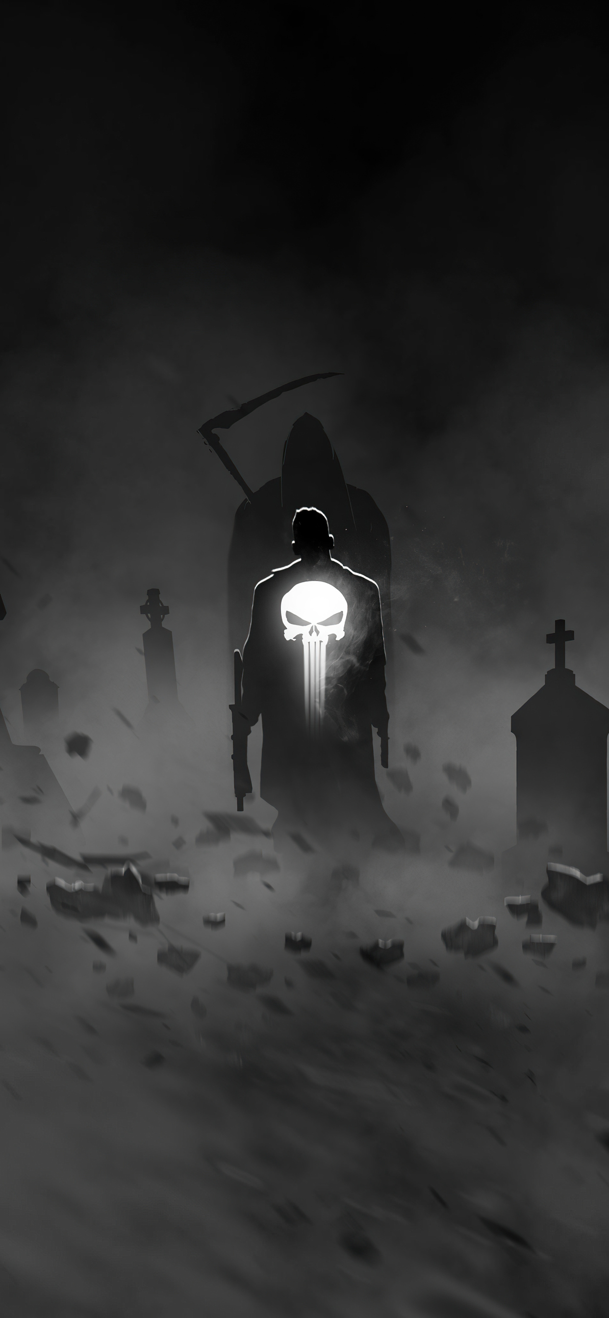 1242x2688  The Punisher By Bosslogic 4k Iphone XS MAX HD 4k Обои, изображения, фоны, фото и картинки 1242x2688