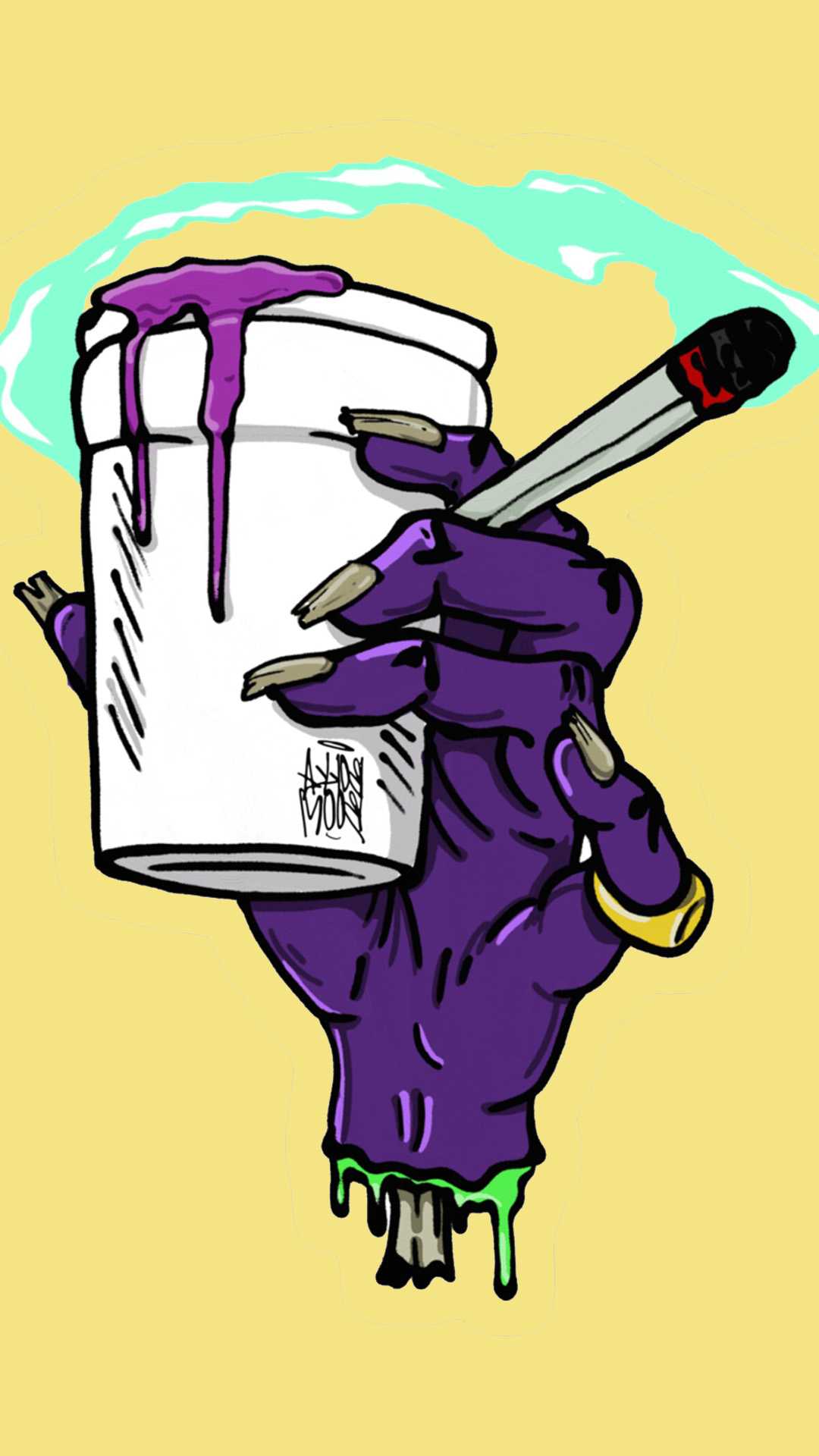 1080x1920  Скачать обои «Модное путешествие с фиолетовым Supreme» | Обои.com