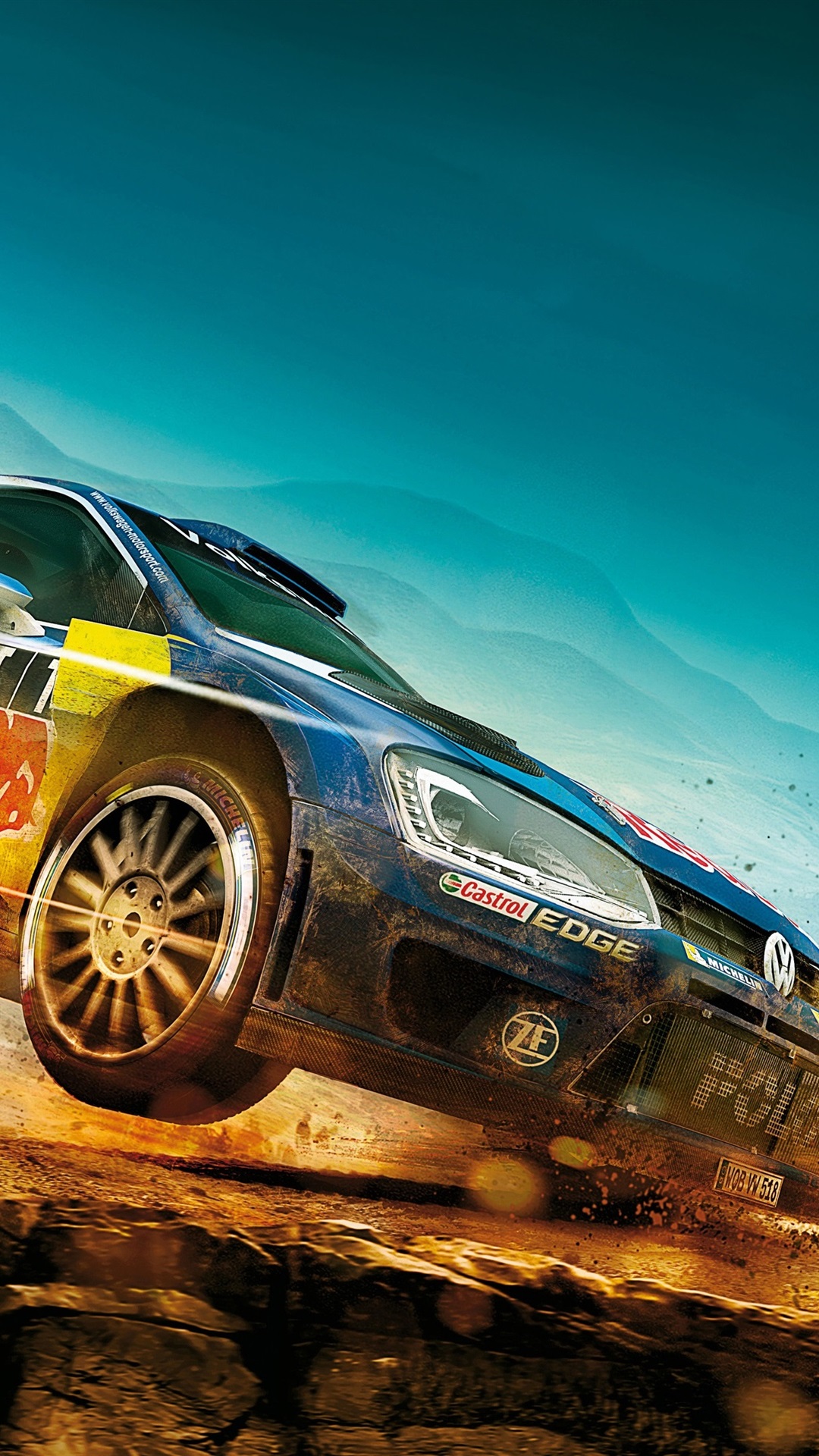 1080x1920   DiRT Rally Volkswagen Polo car racing 1080x1920 iPhone 8/7/6 / 6S Plus обои фоновое изображение 