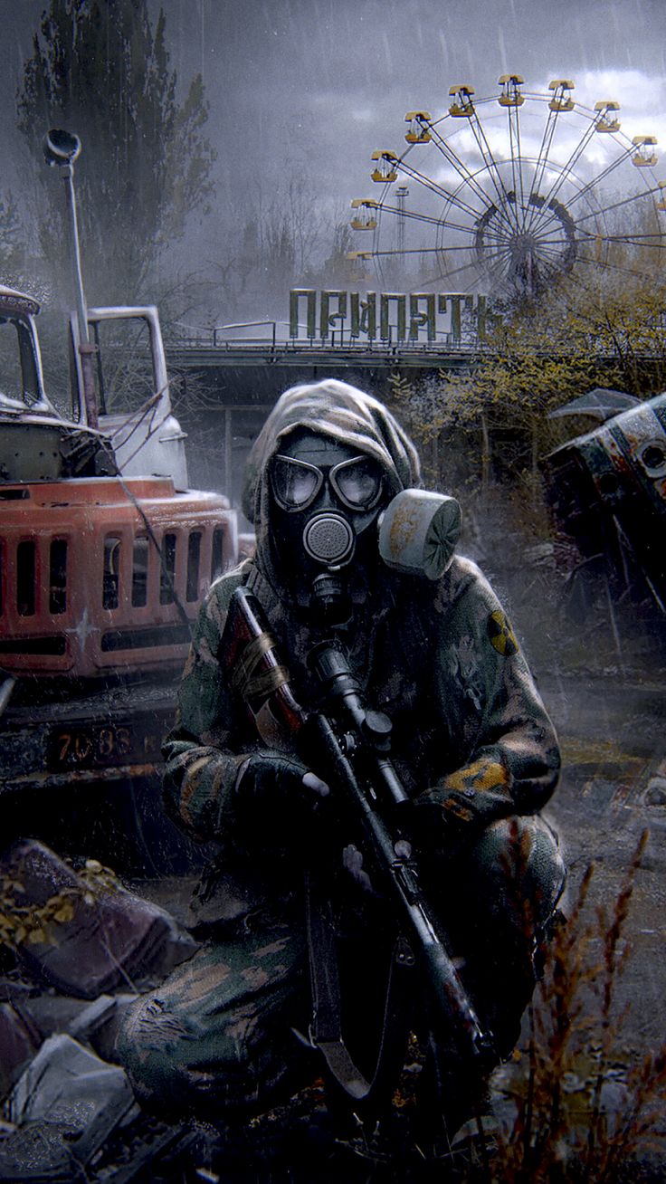 736x1308  Chernobyl black wallpaper | Post apocalyptic art, Apocalypse art, Concept  art characters