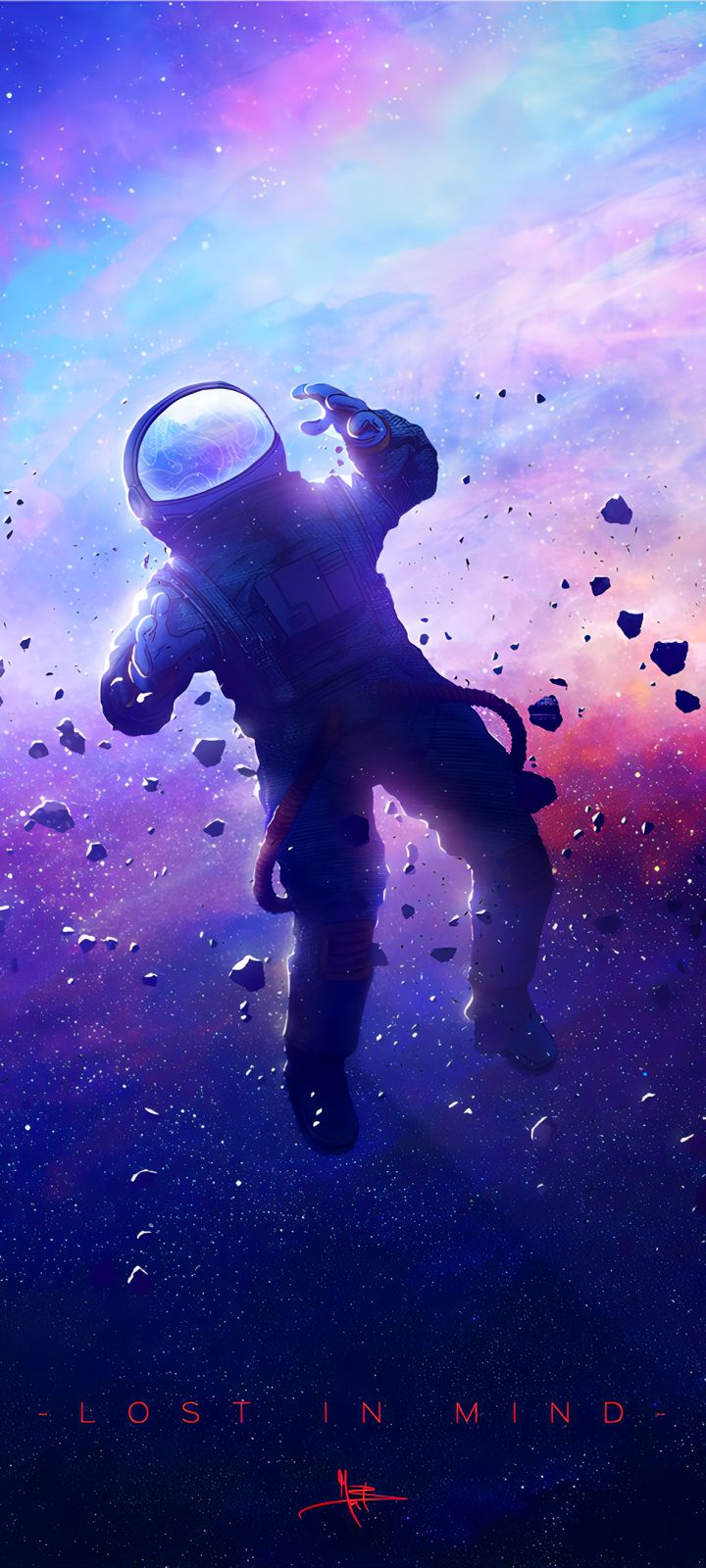 720x1600  Скачать обои \"Астронавт\" на телефон в высоком качестве, вертикальные  картинки \"Астронавт\" бесплатно