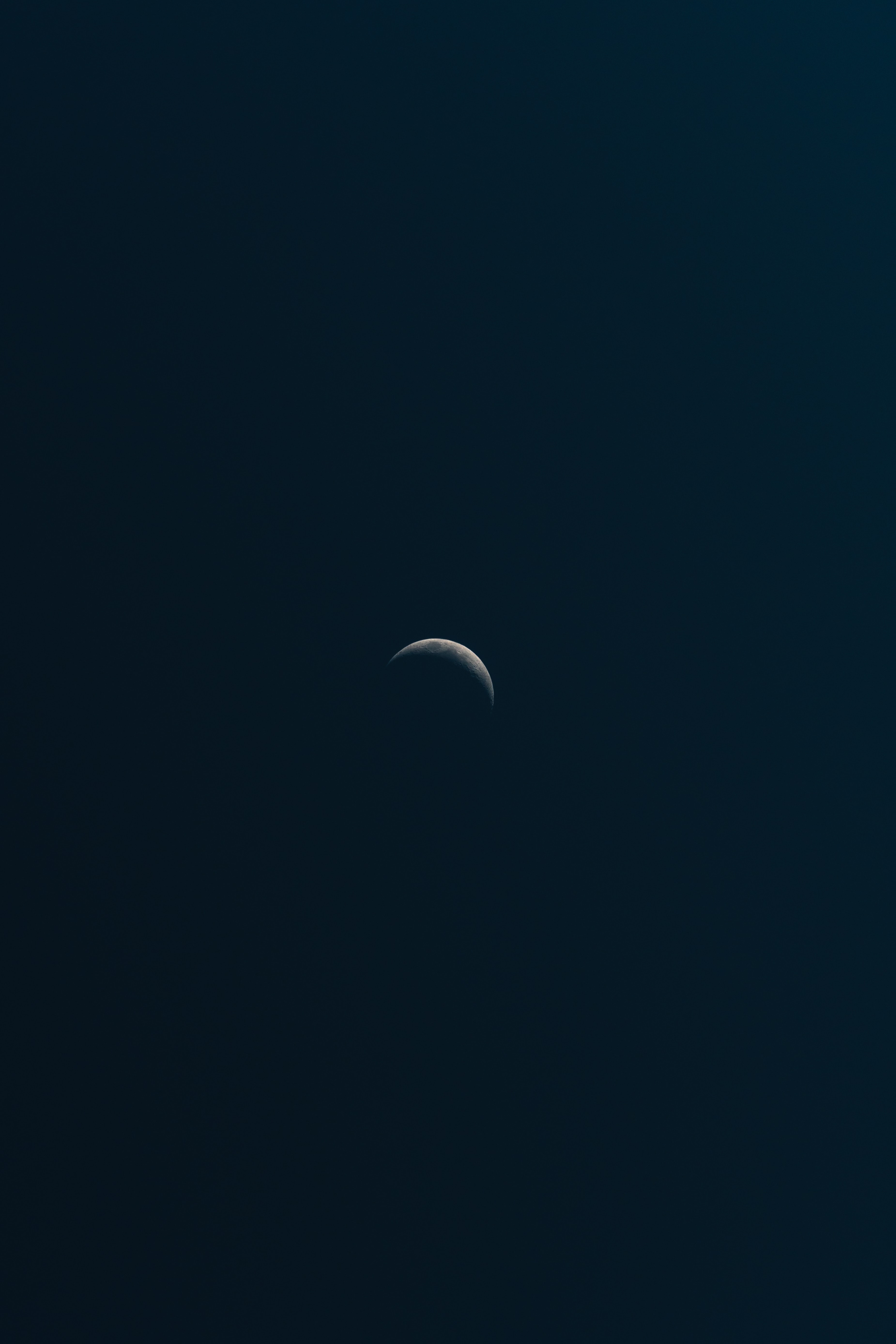 3701x5552  HD desktop wallpaper: Minimalism, Sky, Night, Dark, Universe, Moon download  free picture #131191