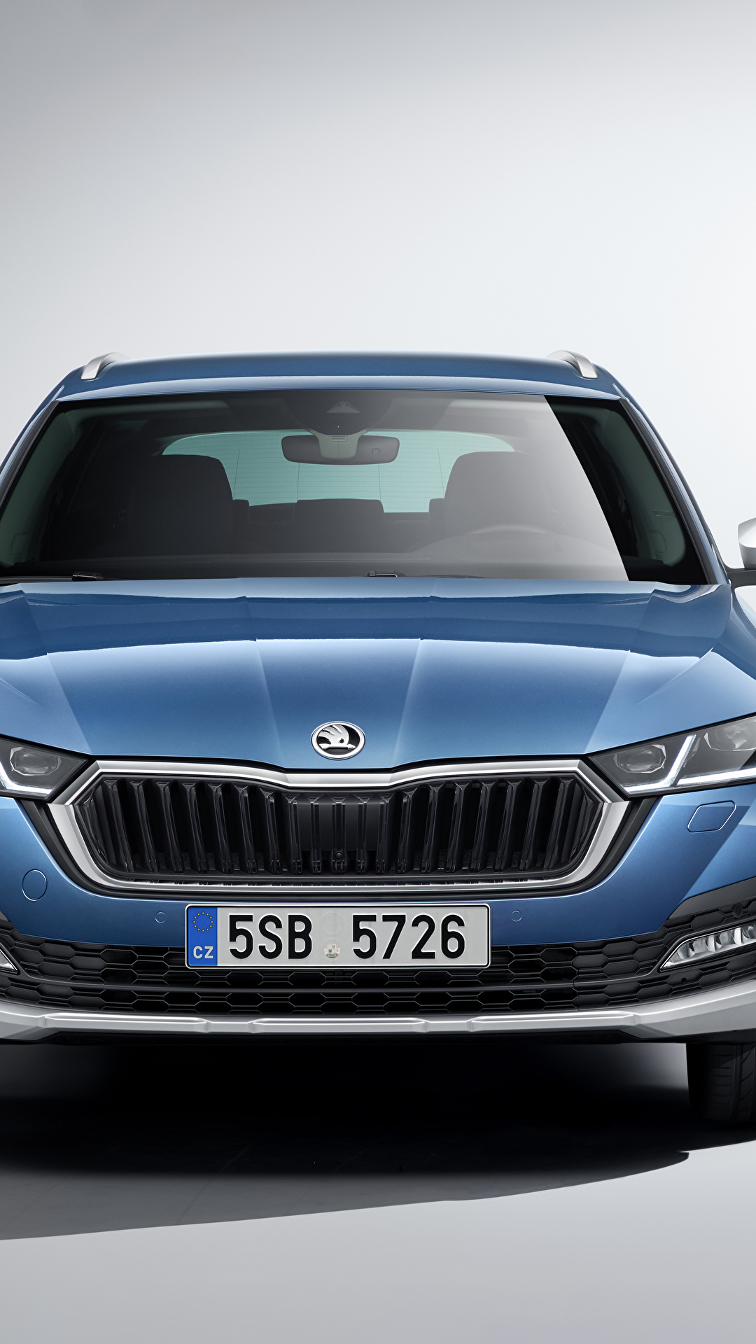 1080x1920  Photos Skoda Octavia Scout, 2020 Blue Front Metallic 1080x1920