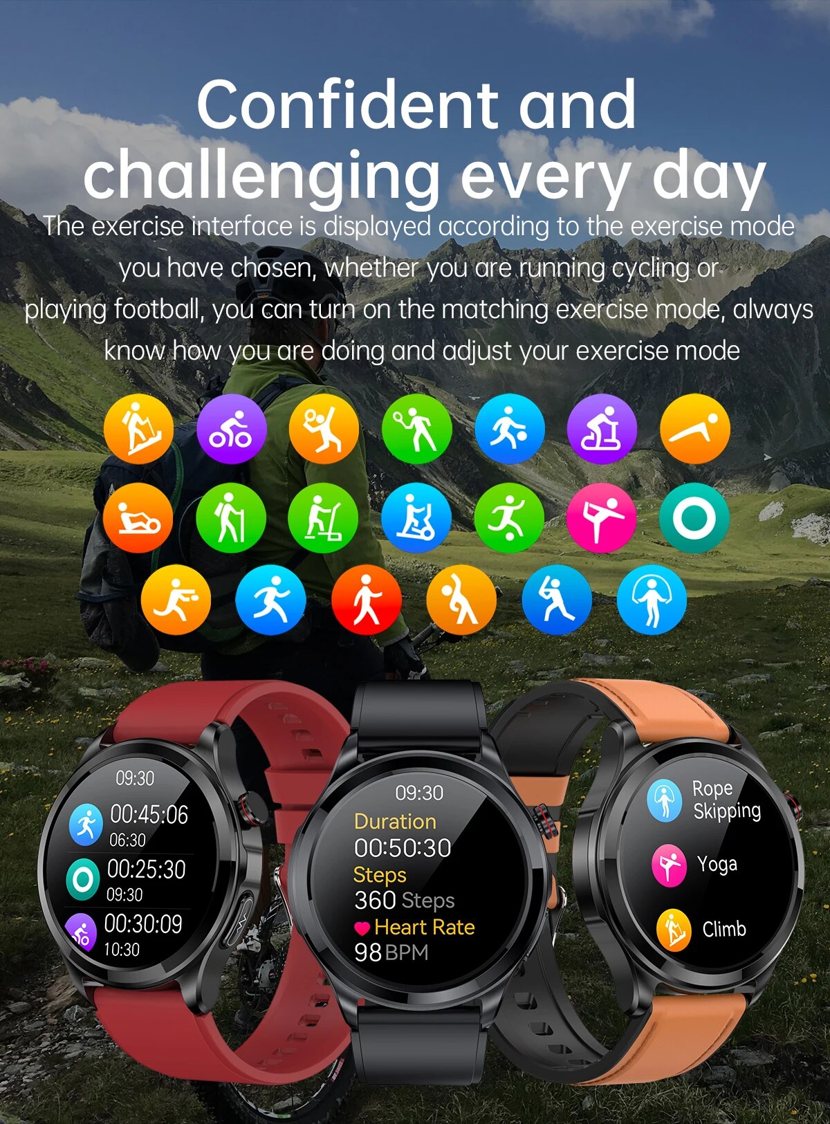 1200x1625  Смарт-часы мужские с поддержкой Bluetooth и HD-экраном 360*360 | AliExpress