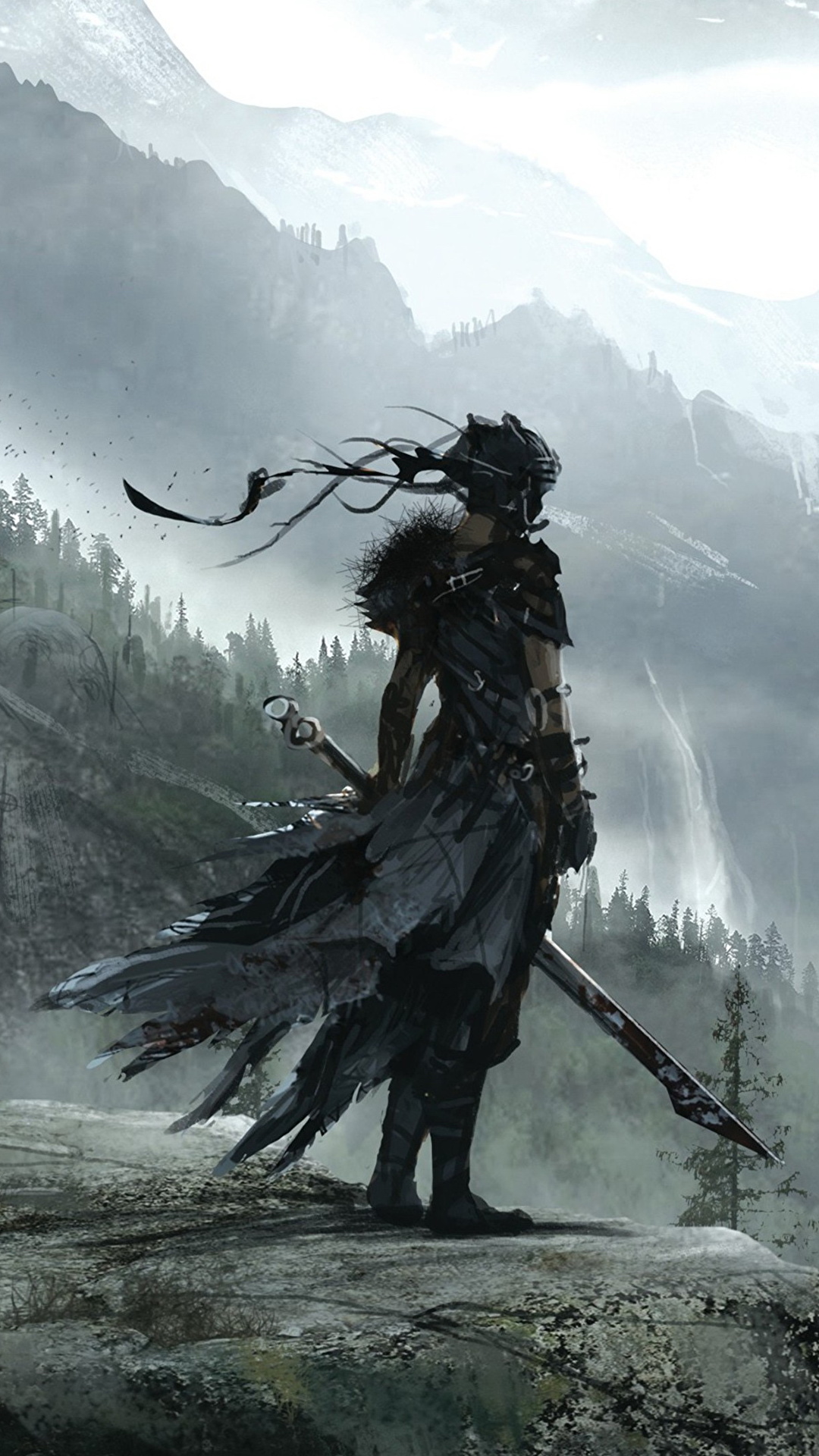 1080x1920  Фотография Hellblade: Senua's Sacrifice Мечи воины 1080x1920