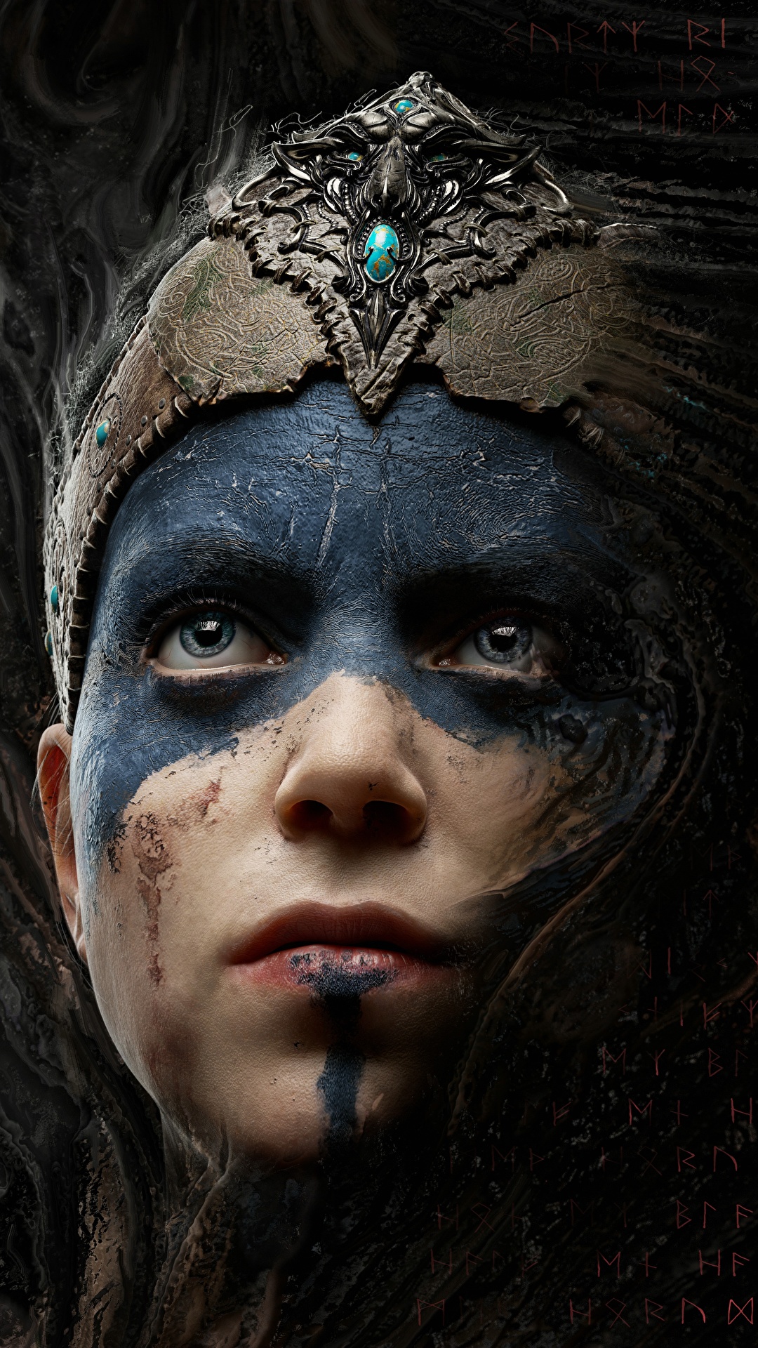 1080x1920  Фотография Hellblade: Senua's Sacrifice Лицо Игры Взгляд 1080x1920