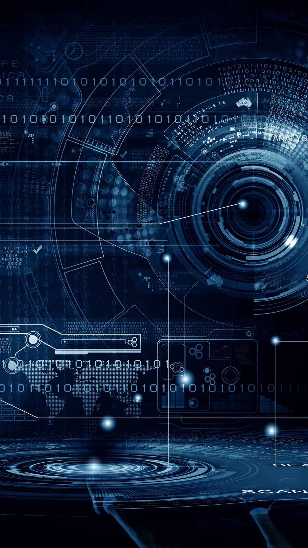 1080x1920  Скачать обои Никогда не соглашайтесь на круг высоких технологий | Обои.com