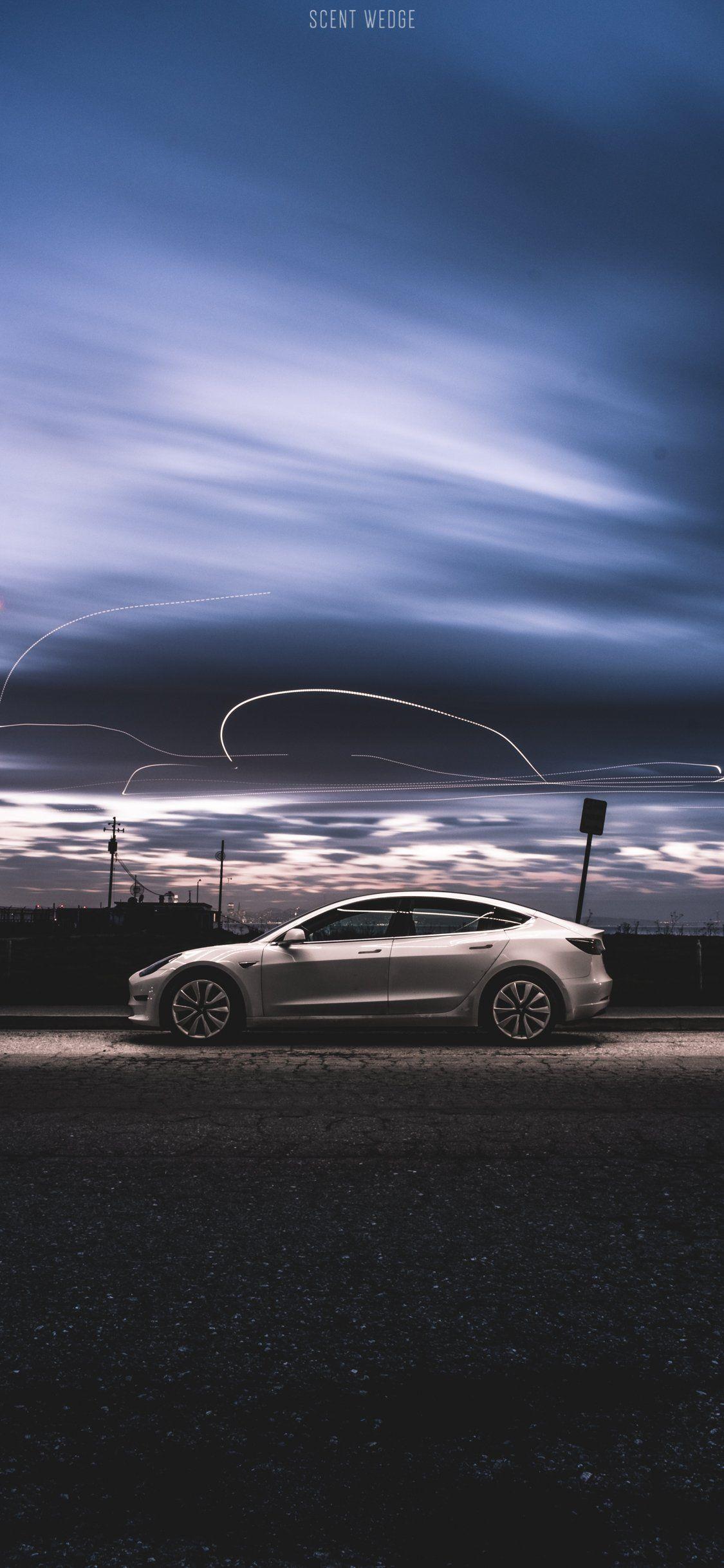 1125x2436   Обои для рабочего стола Tesla Model 3 - Обои Cave