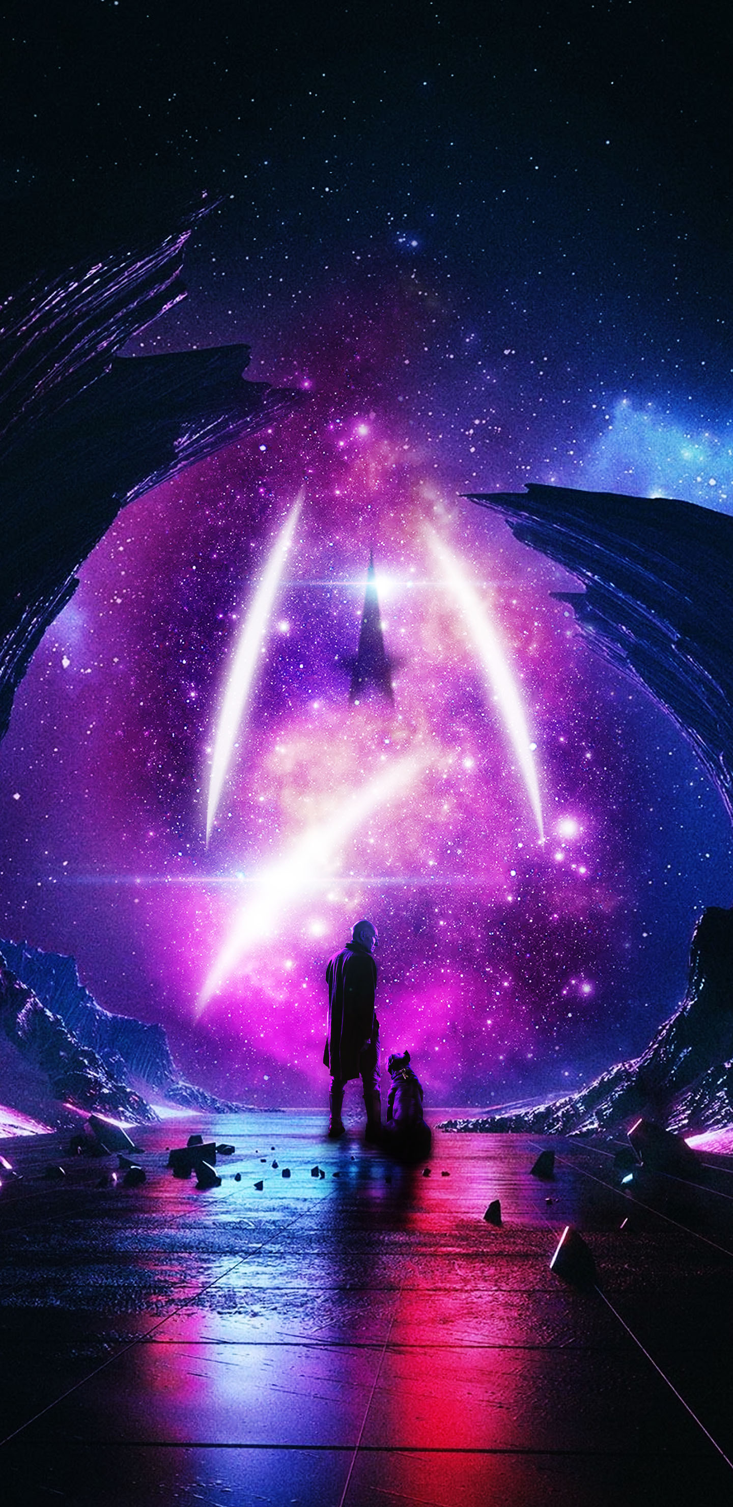1440x2960  Imagine Dragons Thunder Обои - Обои Пещера