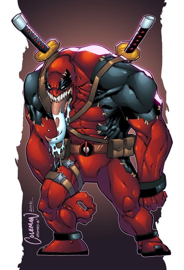 738x1082  Скачать обои «Дэдпул Веном Супергерой» для Iphone | Обои.com