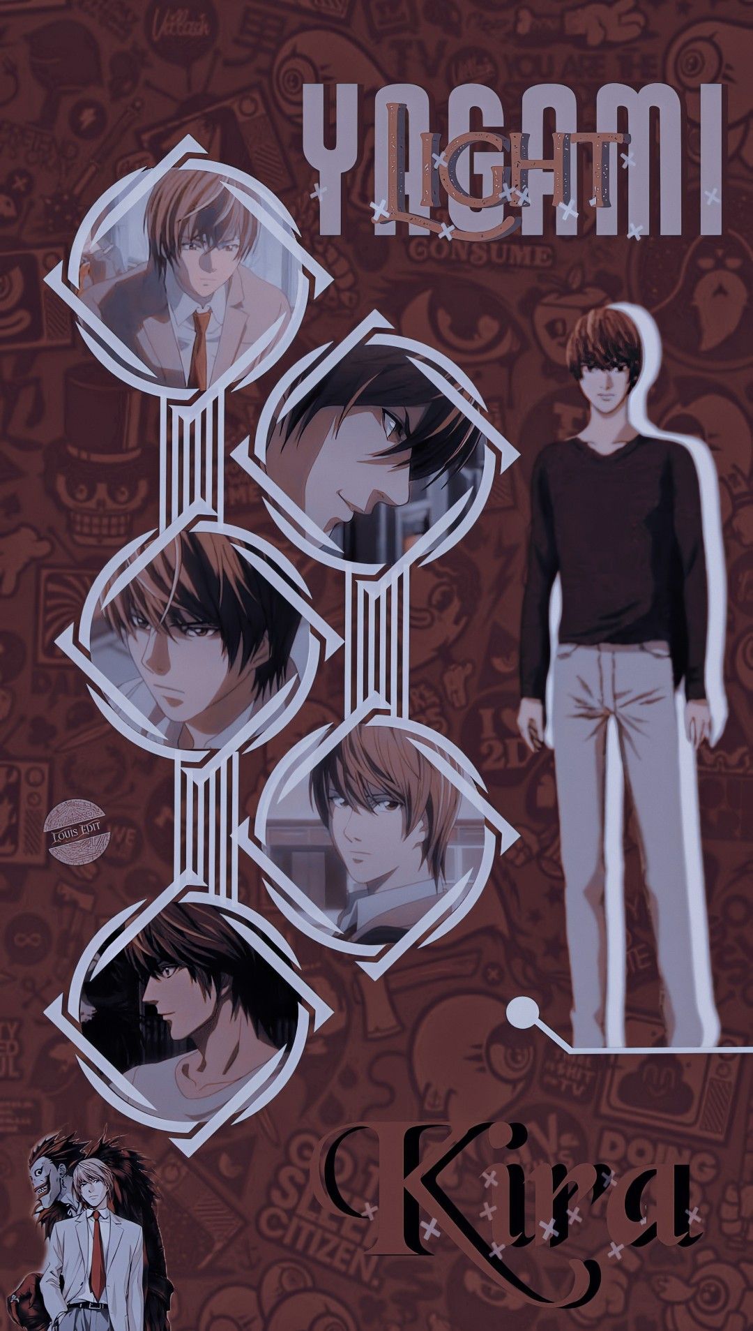 L и кира обои на телефон