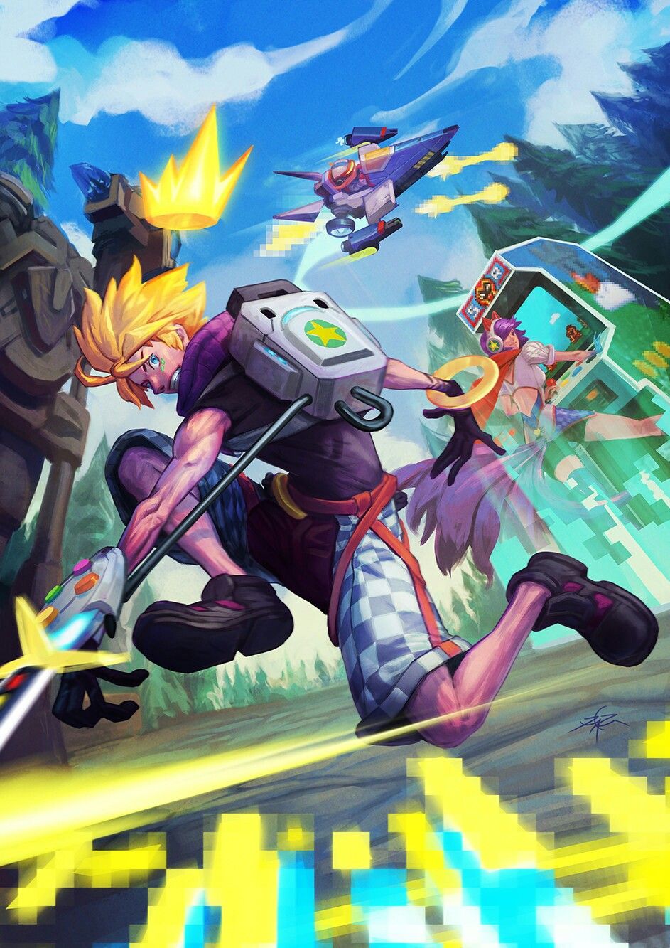 943x1333  League of Legends - Ezreal, Ahri and Corki | Lol league of legends, League  of legends characters, League of legends