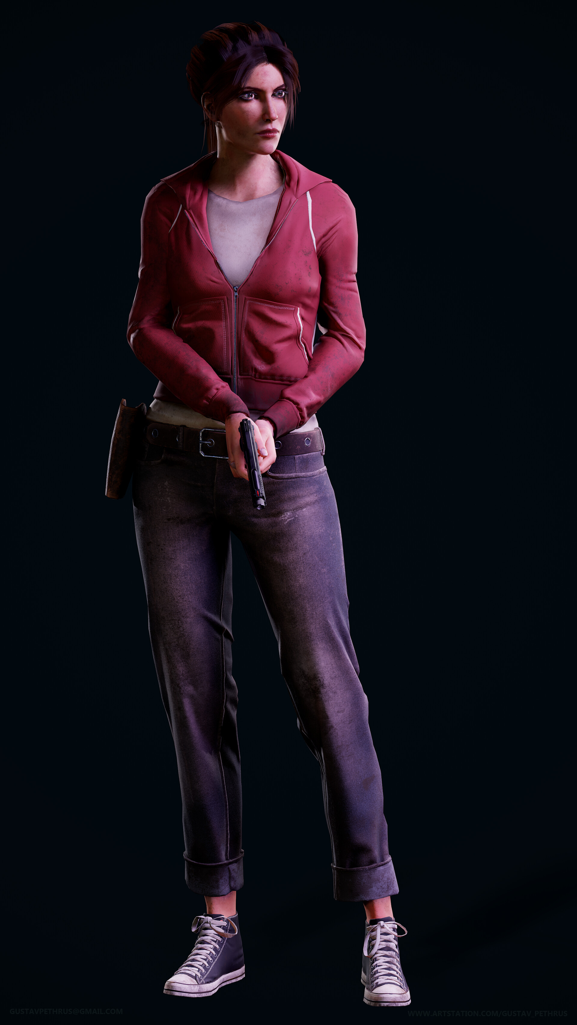 1920x3413  Густав Петрус - Зои - Фан-арт (Left 4 Dead)