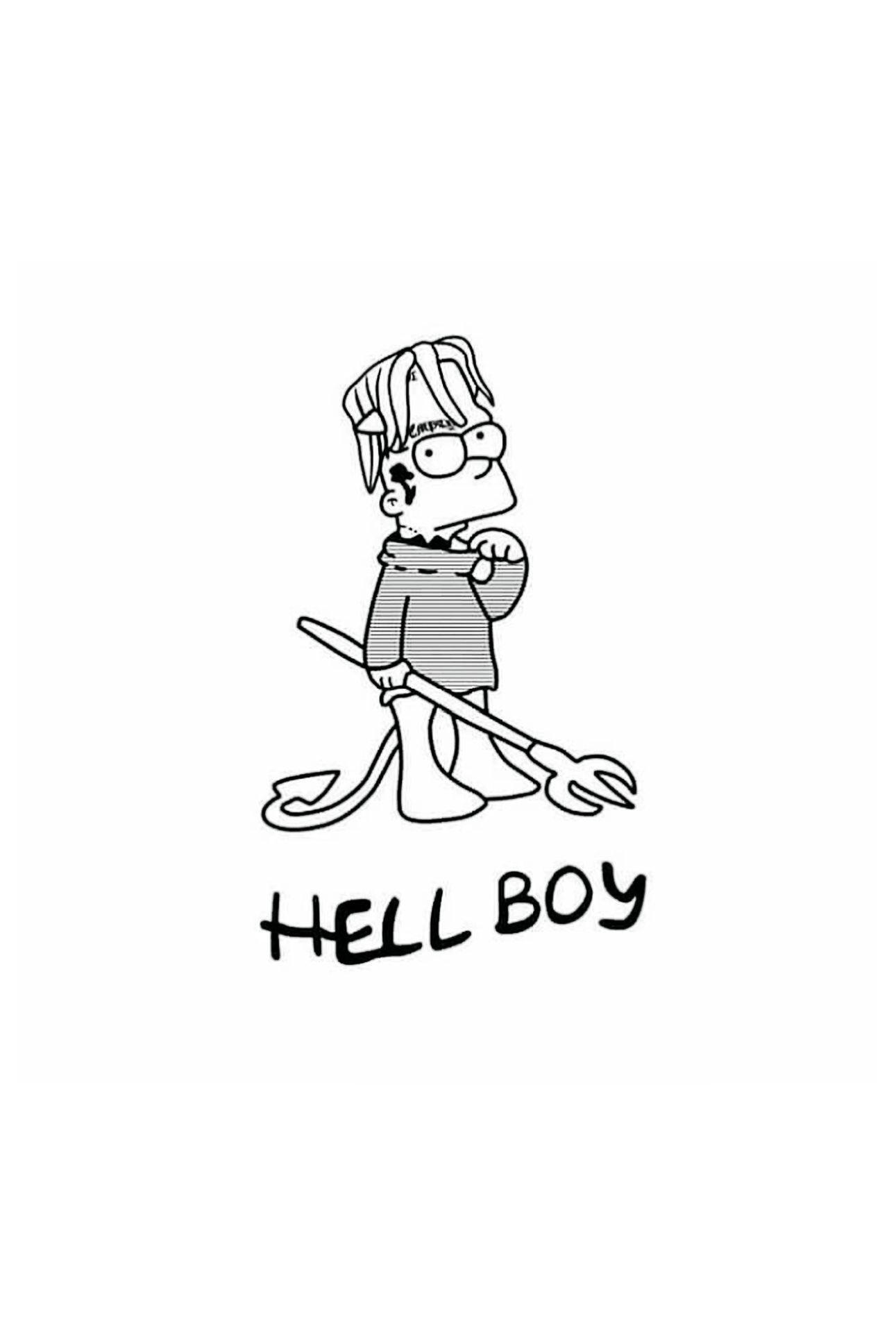 1291x1936  Обои Lil Peep Hellboy - Wallpaper Cave